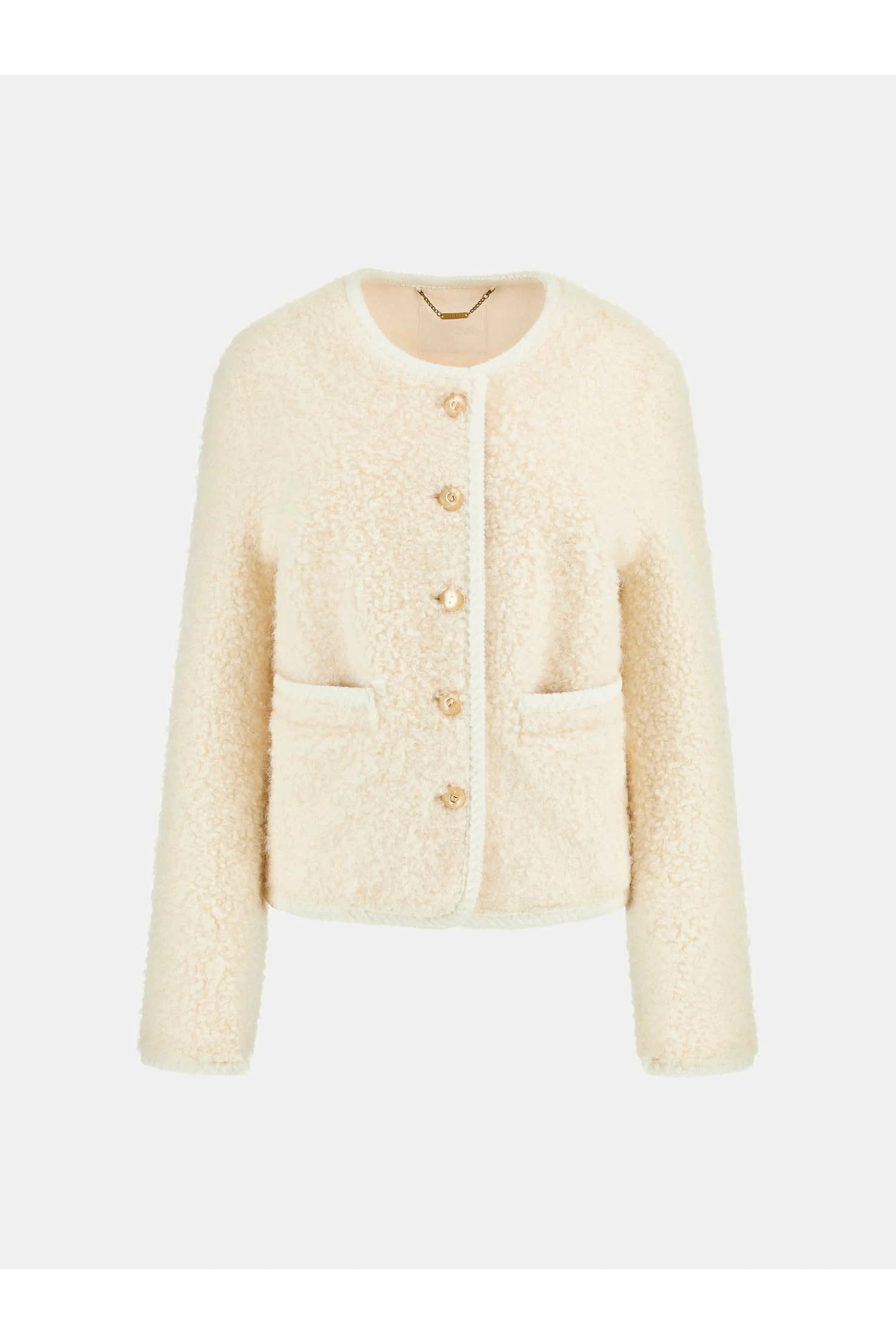 Guess  Ivana Kadın Beyaz Kürk W5BL69W3860-F0D9 - Görsel 5