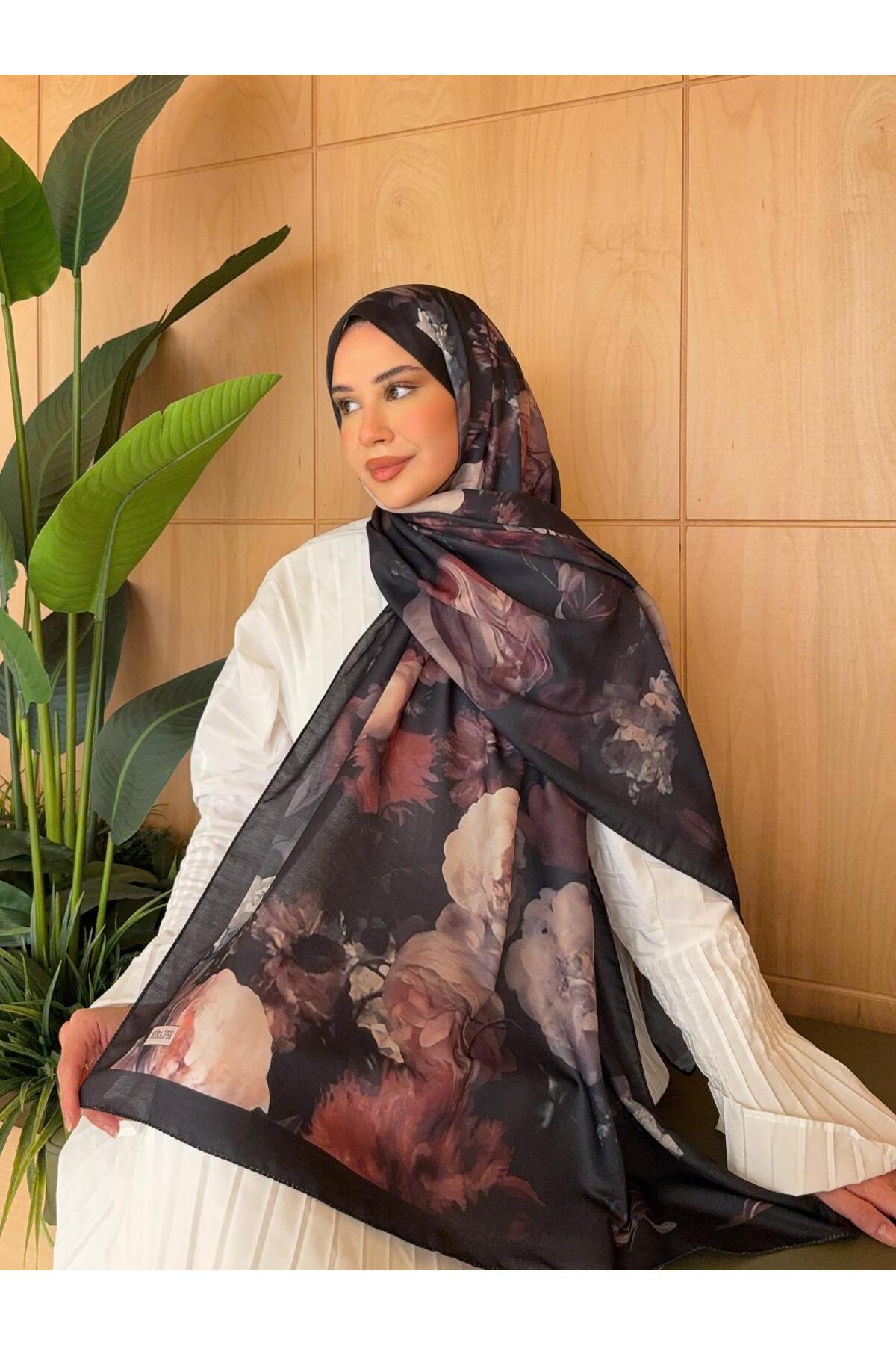 Mira İpek  Desenli Pamuk Soft Şal Cesur Serisi ps170 - Görsel 5