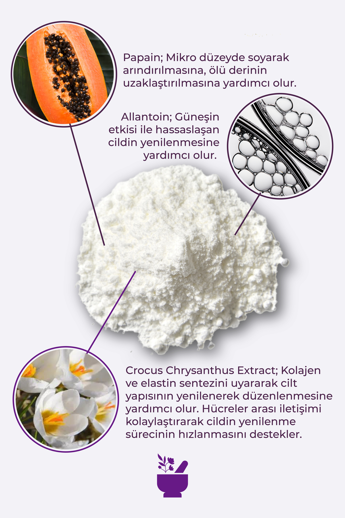 Kar Tanesi Ağaç Süsü Enzyme Peeling Powder 19 gr — 20401Y — تصویر 3 از 4