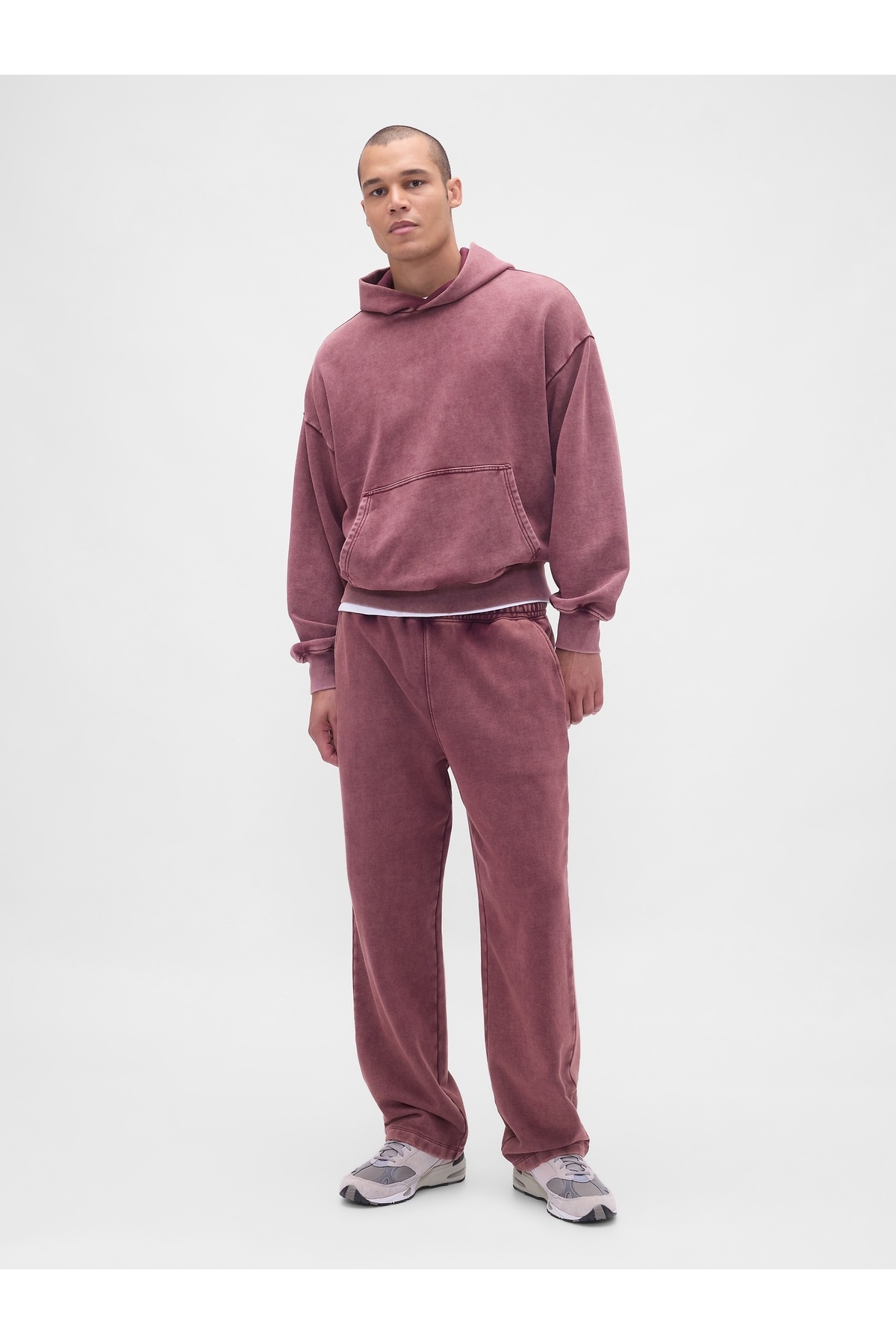 گپ شلوار راحتی مردانه قرمز روشن سنگین وزن