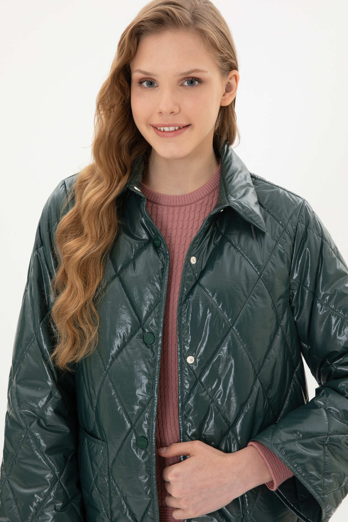 U.S. Polo Assn.  Kadın Koyu Yeşil Mont 50312102-VR079 - Görsel 2