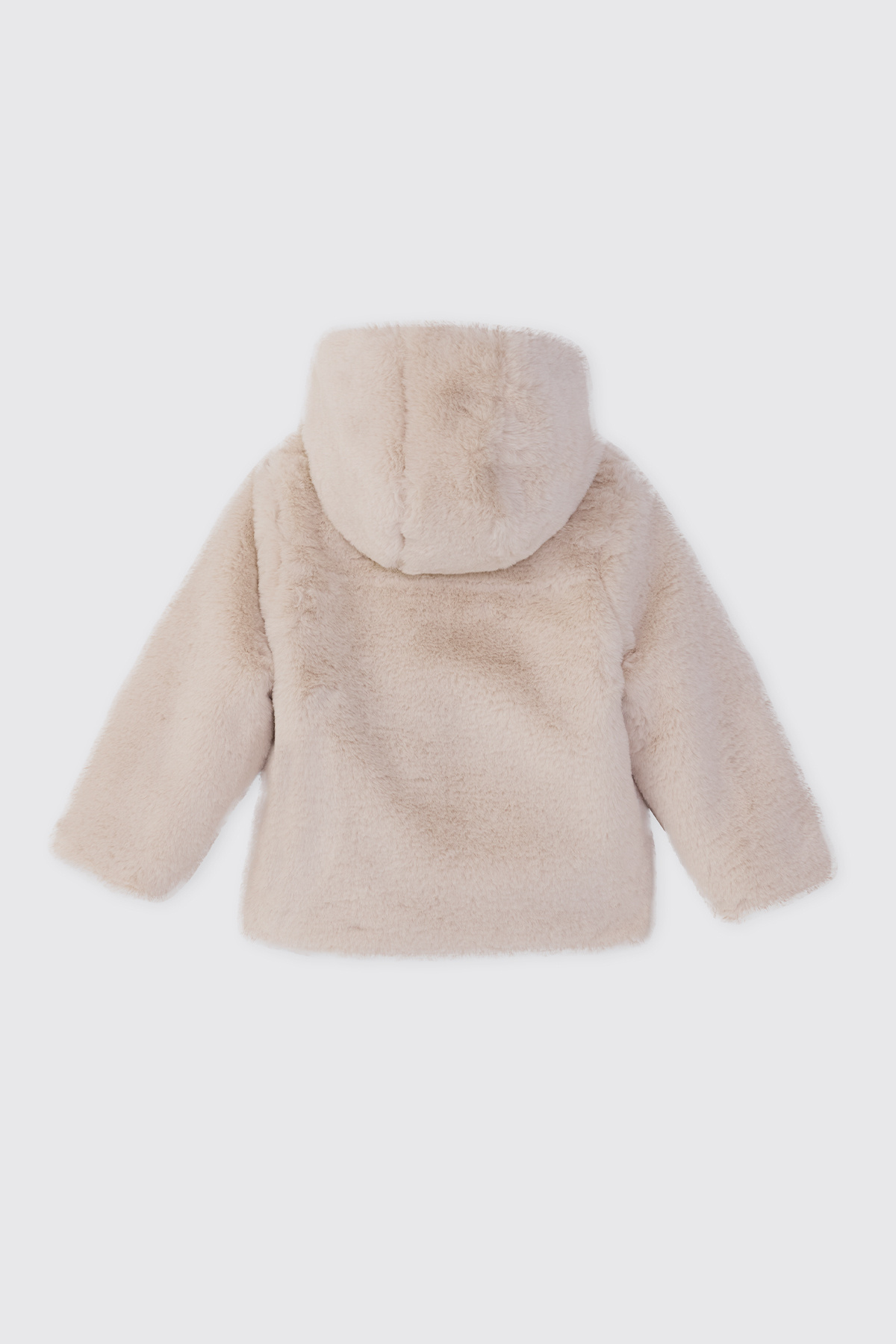 Panço Kız Bebek Ekru Peluş Mont fotoğrafı 2 (önizleme)