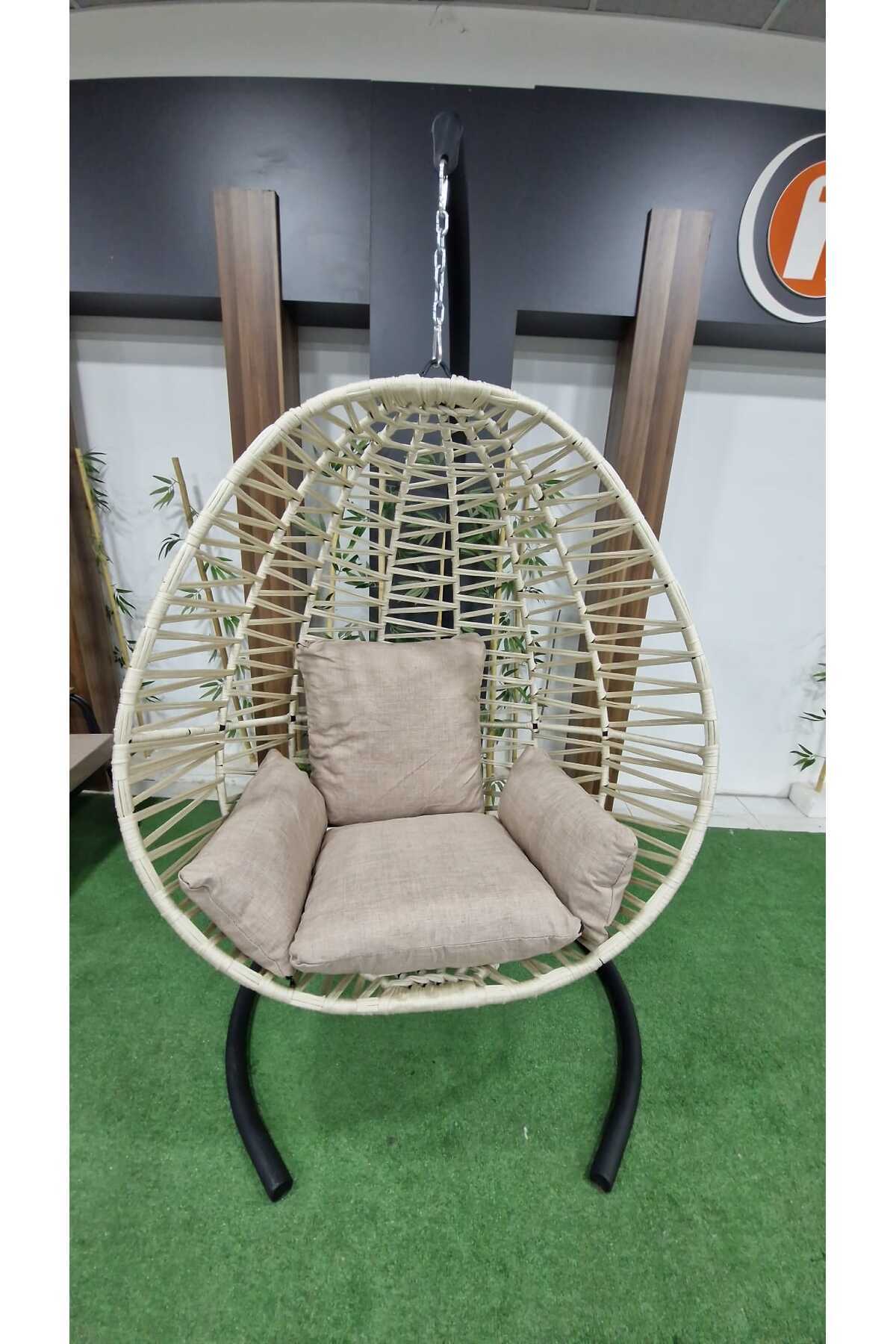 tandoganconsept Makrome El Örgülü Hamak Salıncak / Salıncak