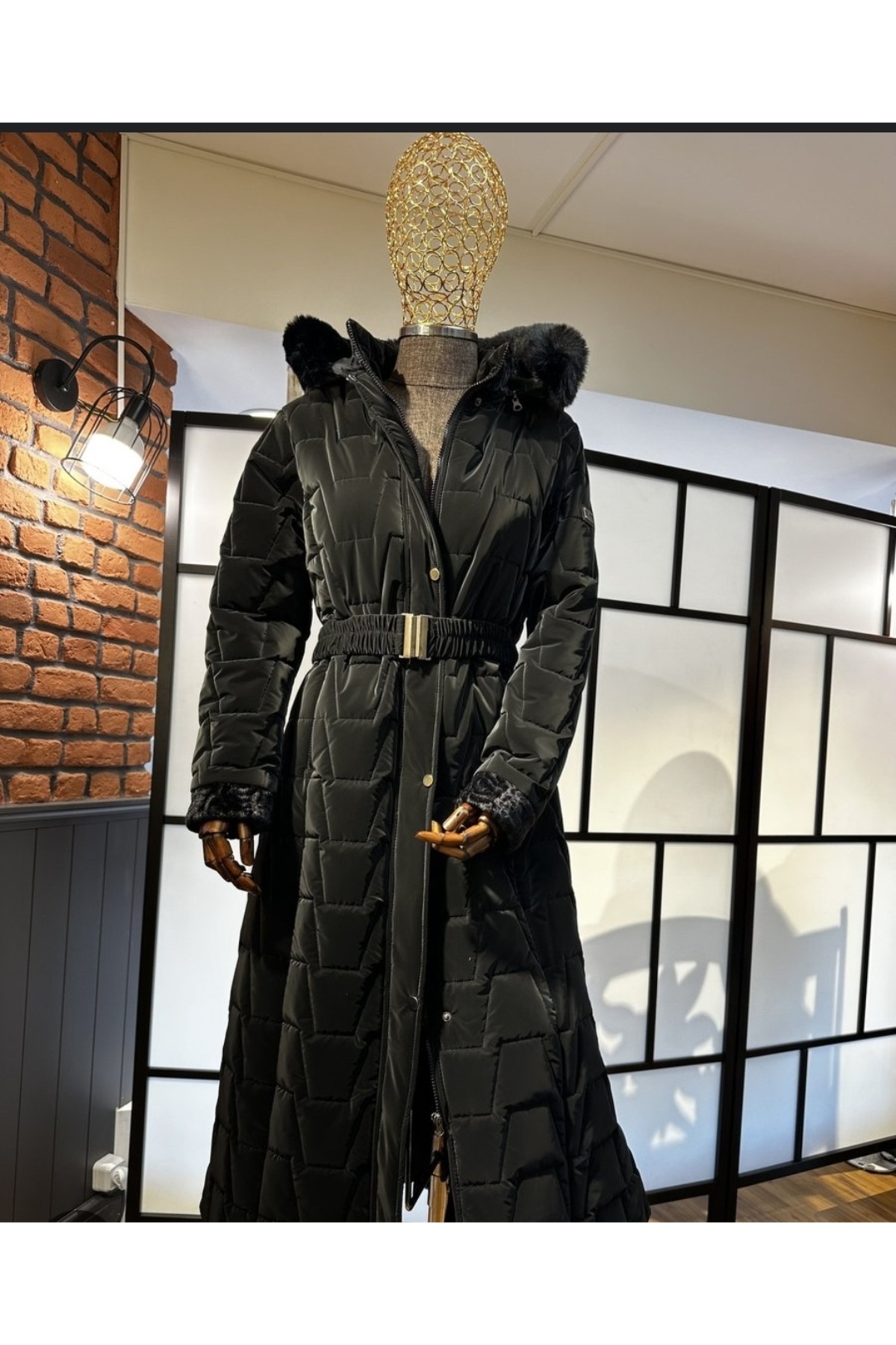 Altın İğne Moda Evi Kışlık şişme tesettür kap