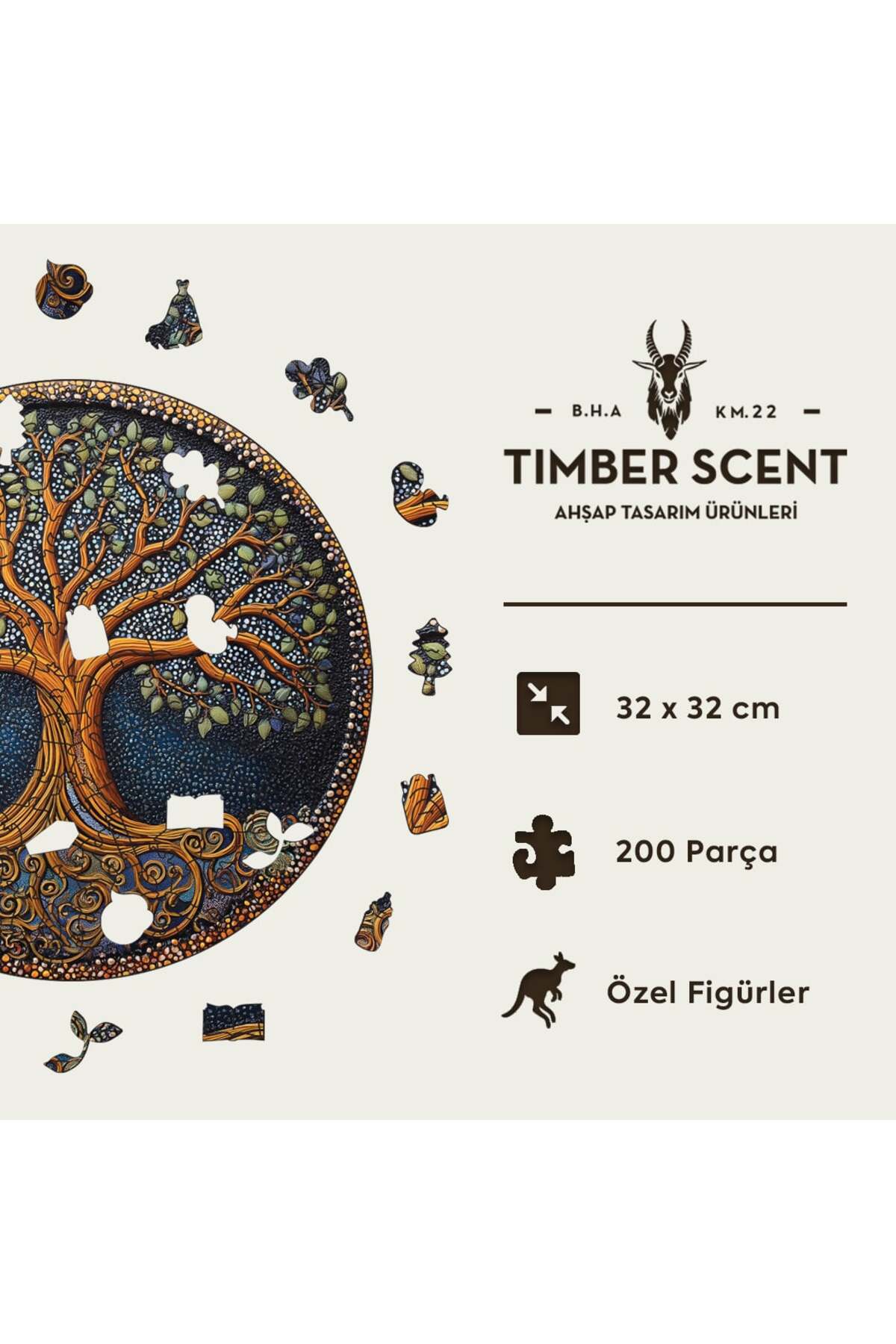 Timber Scent Hayat Ağacı Ahşap Puzzle - Fiyatı, Yorumları