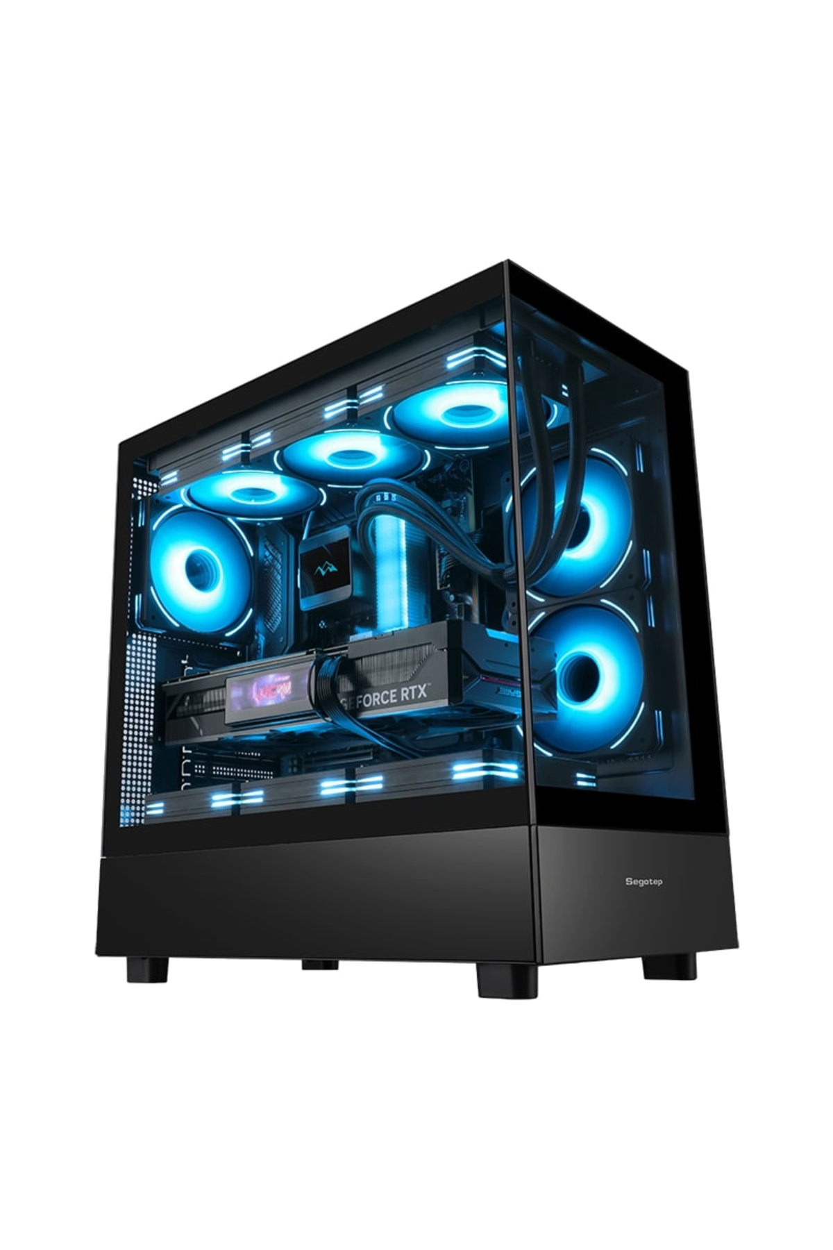 Segotep Endura Pro+ Siyah 750W 80+ Bronze PCIE 5.1 Midi Tower Kasa (6xARGB Fan)