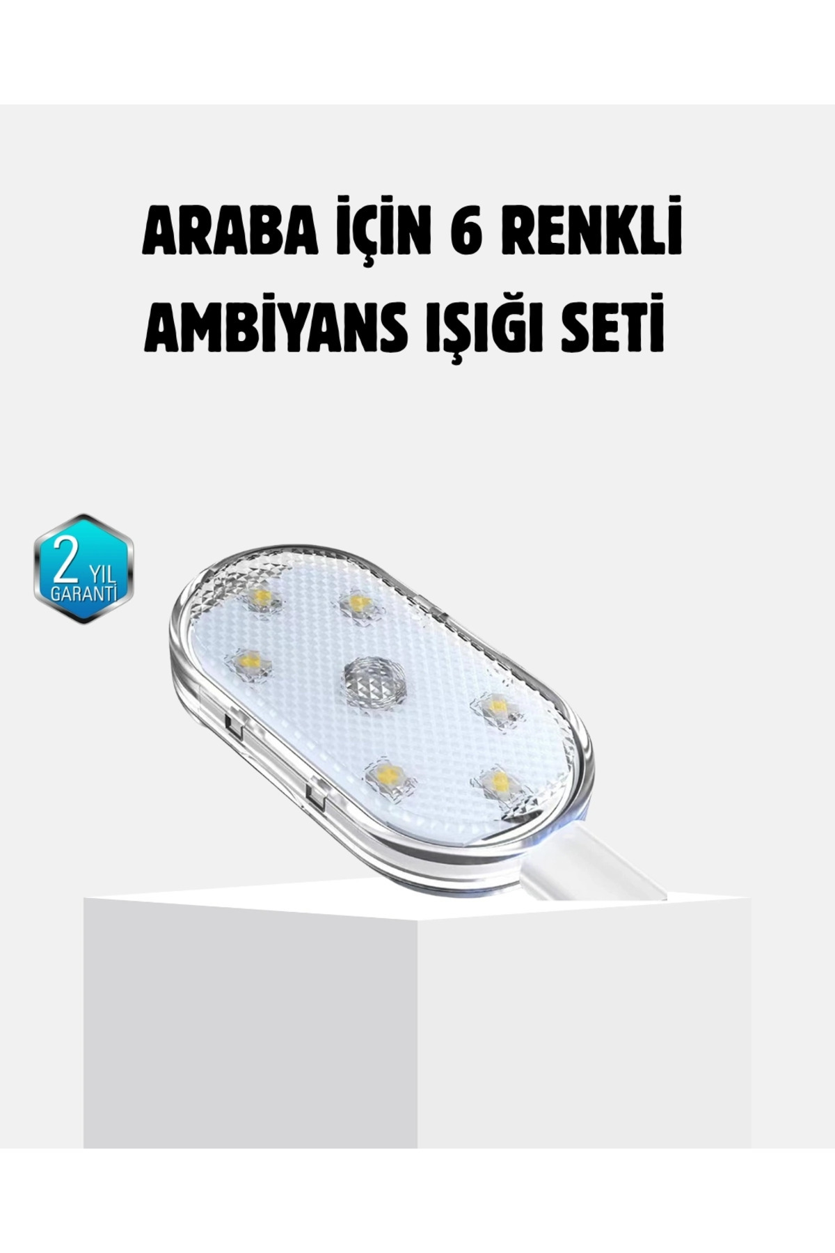 Aspata Store BUĞZ Kablosuz Manyetik Araba İçi LED Ambiyans Aydınlatma – Pratik Montajlı