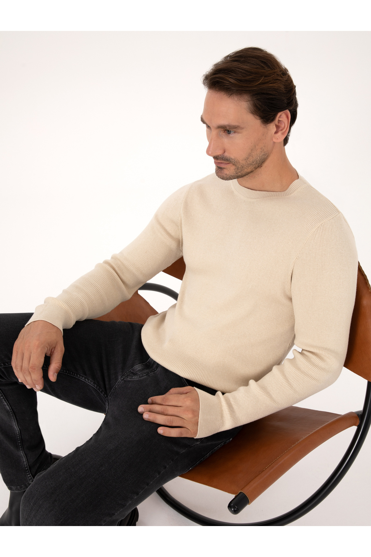 ژاکت باریک بژ برند کاشارل کد:(50318976-VR011) Cacharel