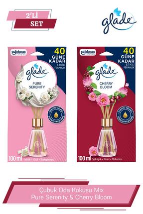 Glade Çubuklu Oda Kokusu Pure Serenity & Cherry Bloom 2'li Set 100 ml
