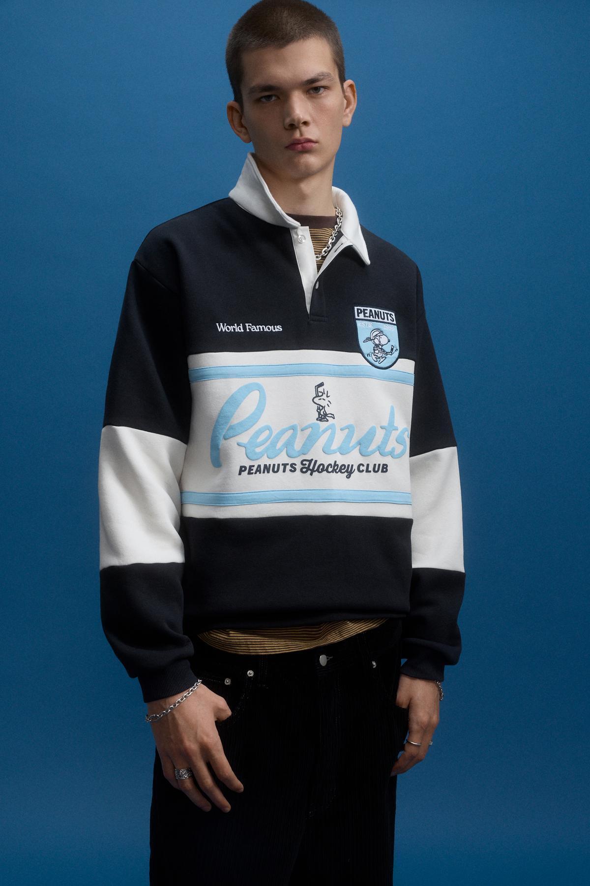 Pull & Bear Peanuts panelli polo t-shirt