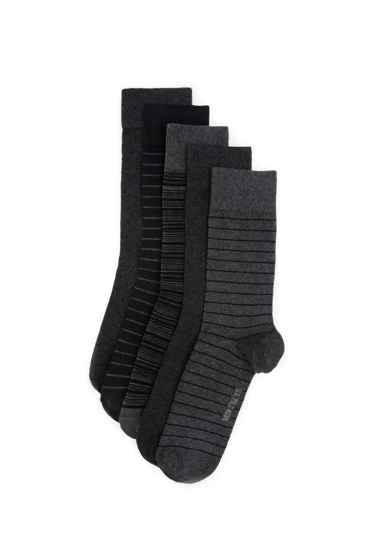 یو اس پولو جوراب مردانه بسته 5 عددی کالون آنتراسیت