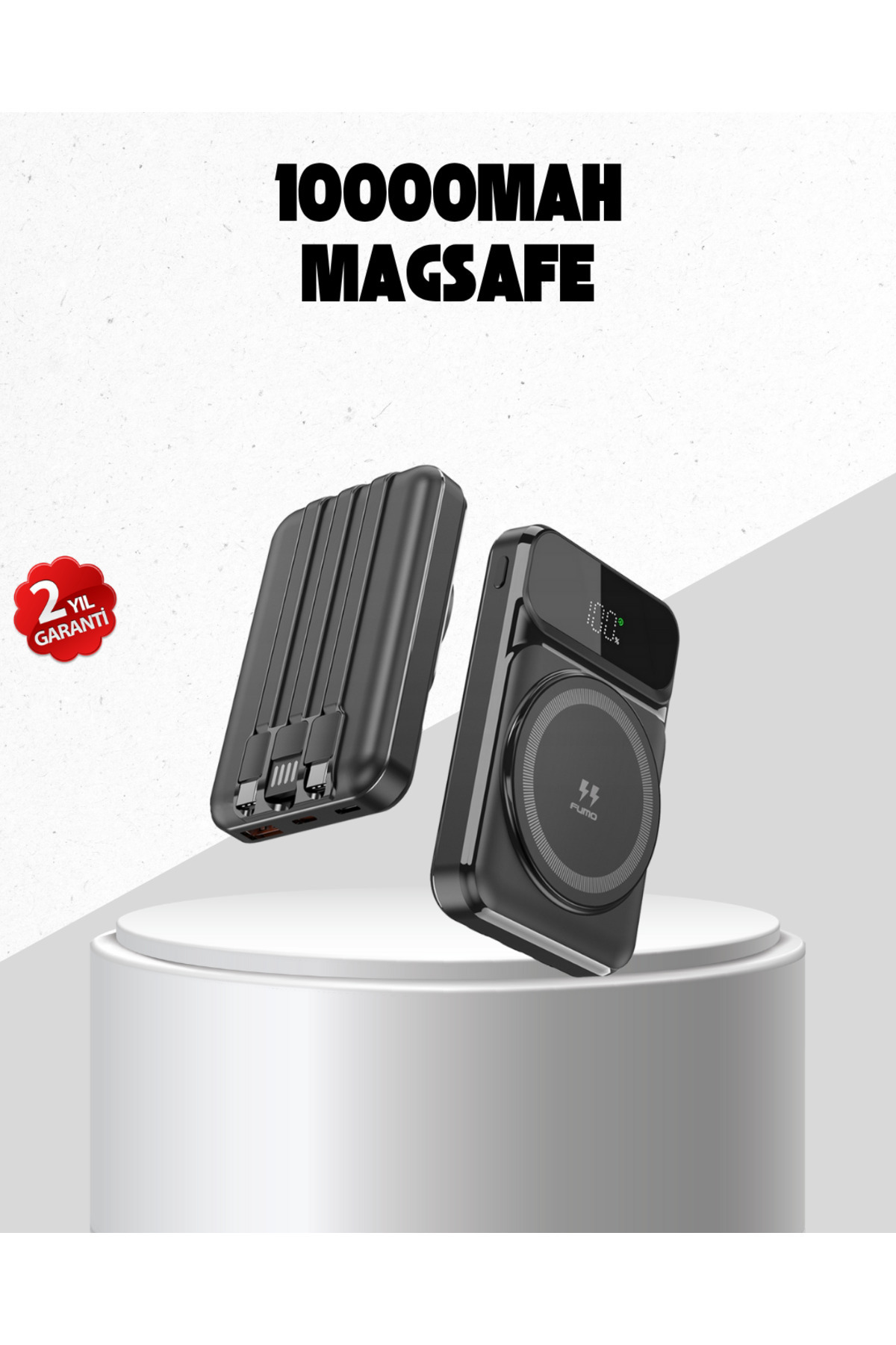 FREEDOM STOREE 15W Kablosuz Şarj Özellikli 10000 Mah Powerbank – Type-C Hızlı Şarj