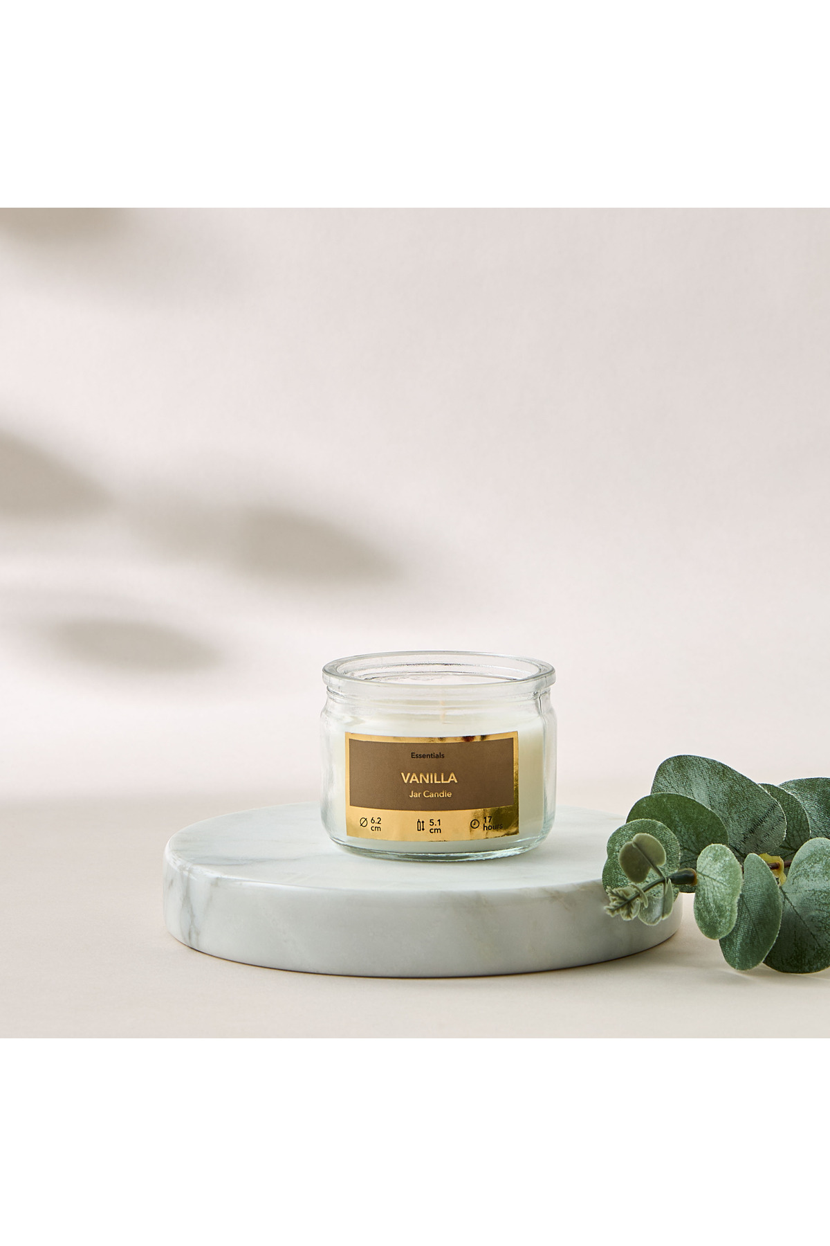 Lifestyle Essentials Vanilla Scented Jar Candle - 17 h