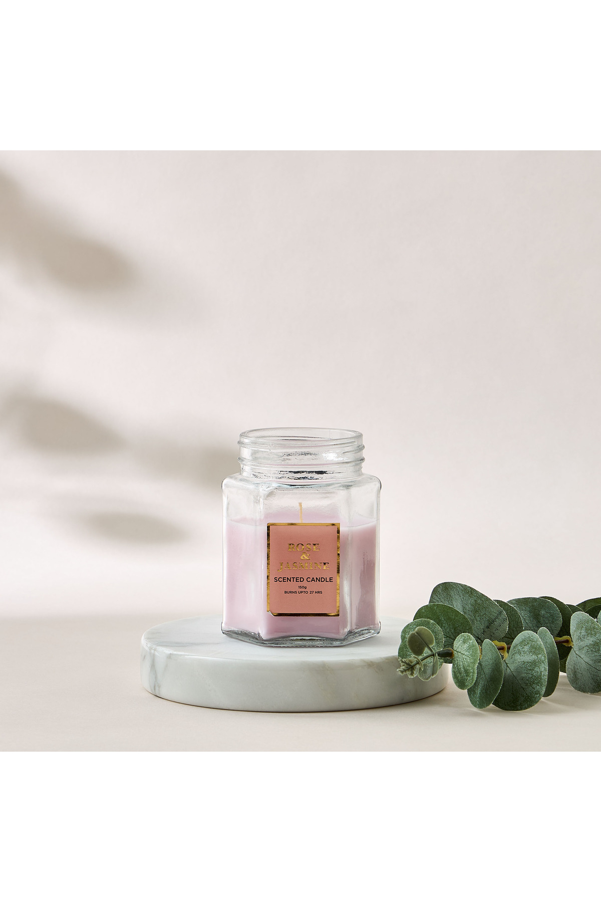 Lifestyle Rose and Jasmine Scented Jar Candle - 150 gms