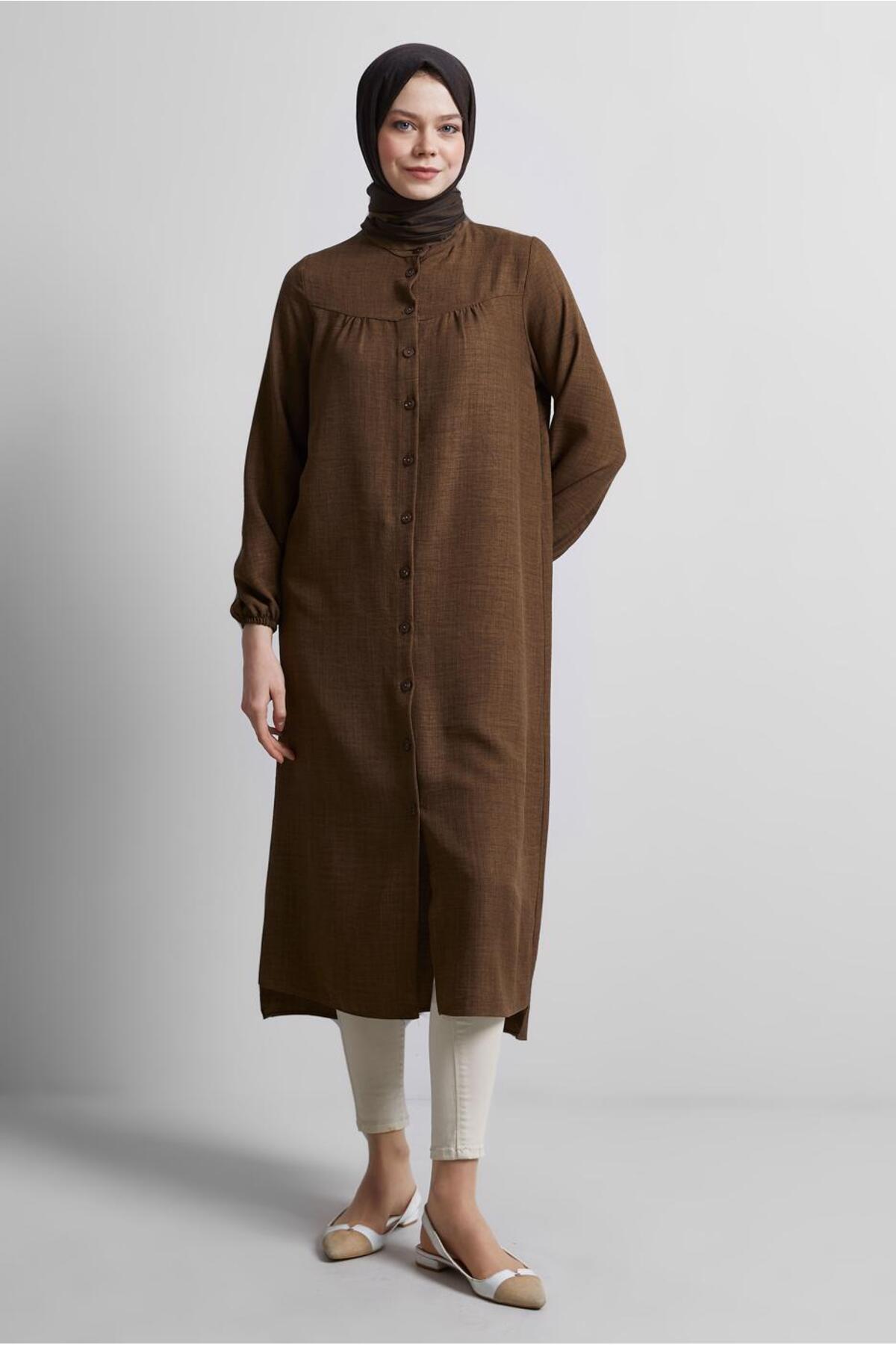 TRENDTESETTÜR KADIN YEŞİL (ÇAĞLA) UZUN TUNİK T 0716 - Fiyatı