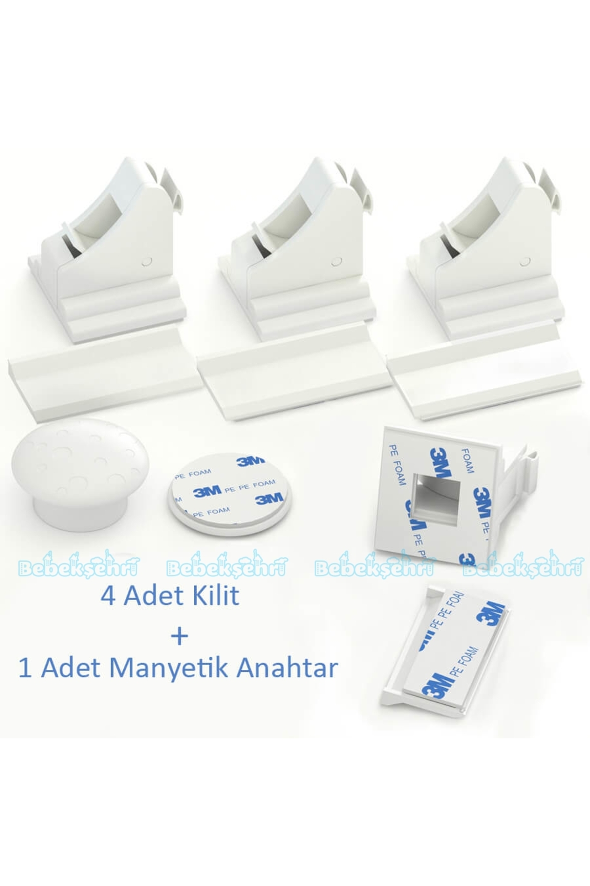 Evokids Manyetik Çocuk Kilidi (4 Adet) fotoğrafı 4 (önizleme)