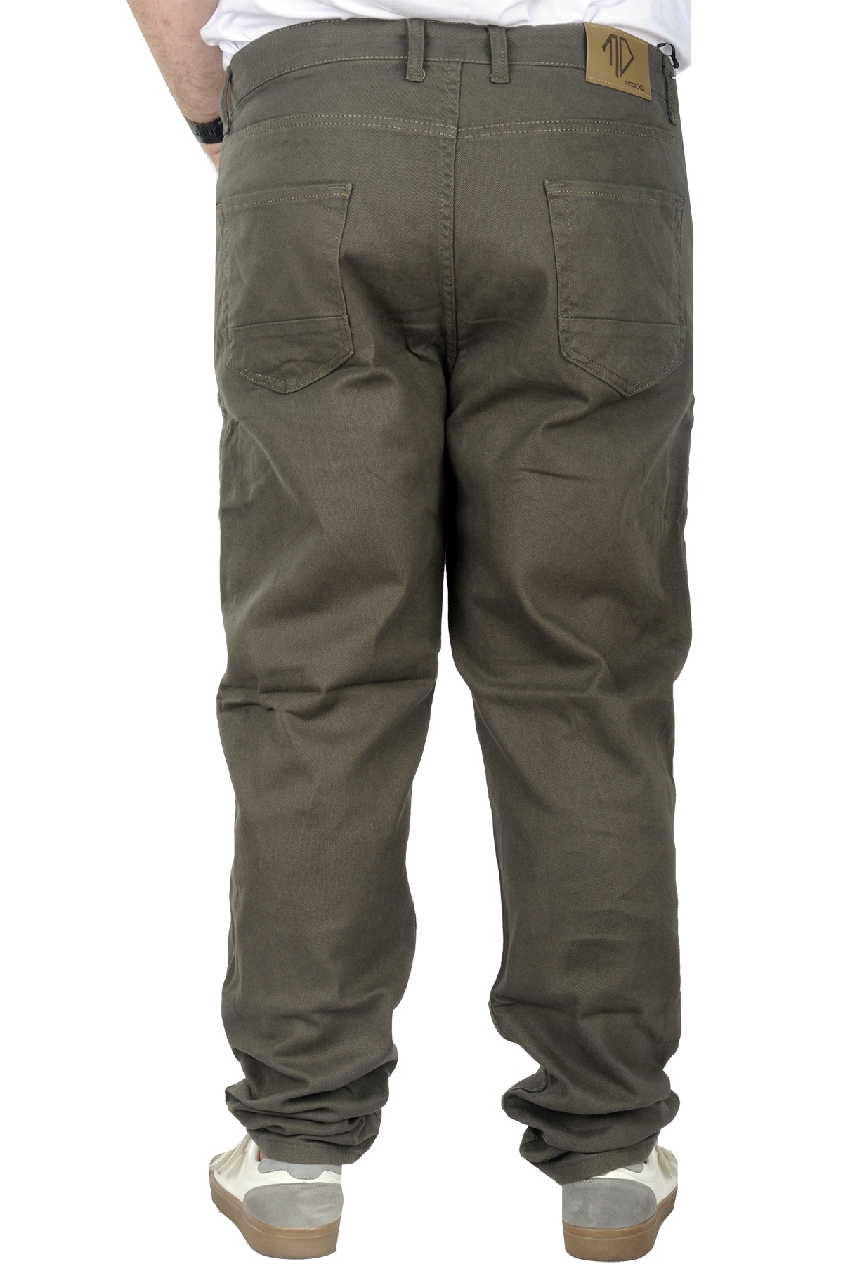 ModeXL Mode Xl Büyük Beden Erkek Gabardin Pantolon 5 Cep Doğa Classic 22920 Haki görsel 3