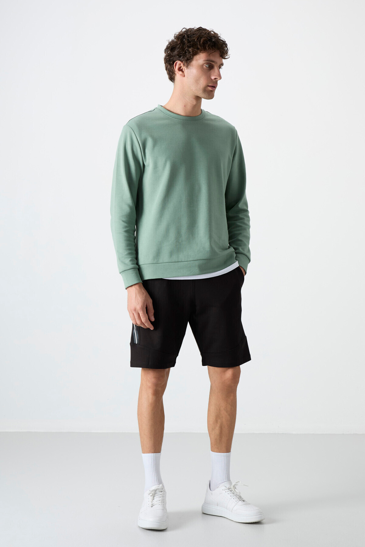 Amos Black Printed Men's Shorts - 81246