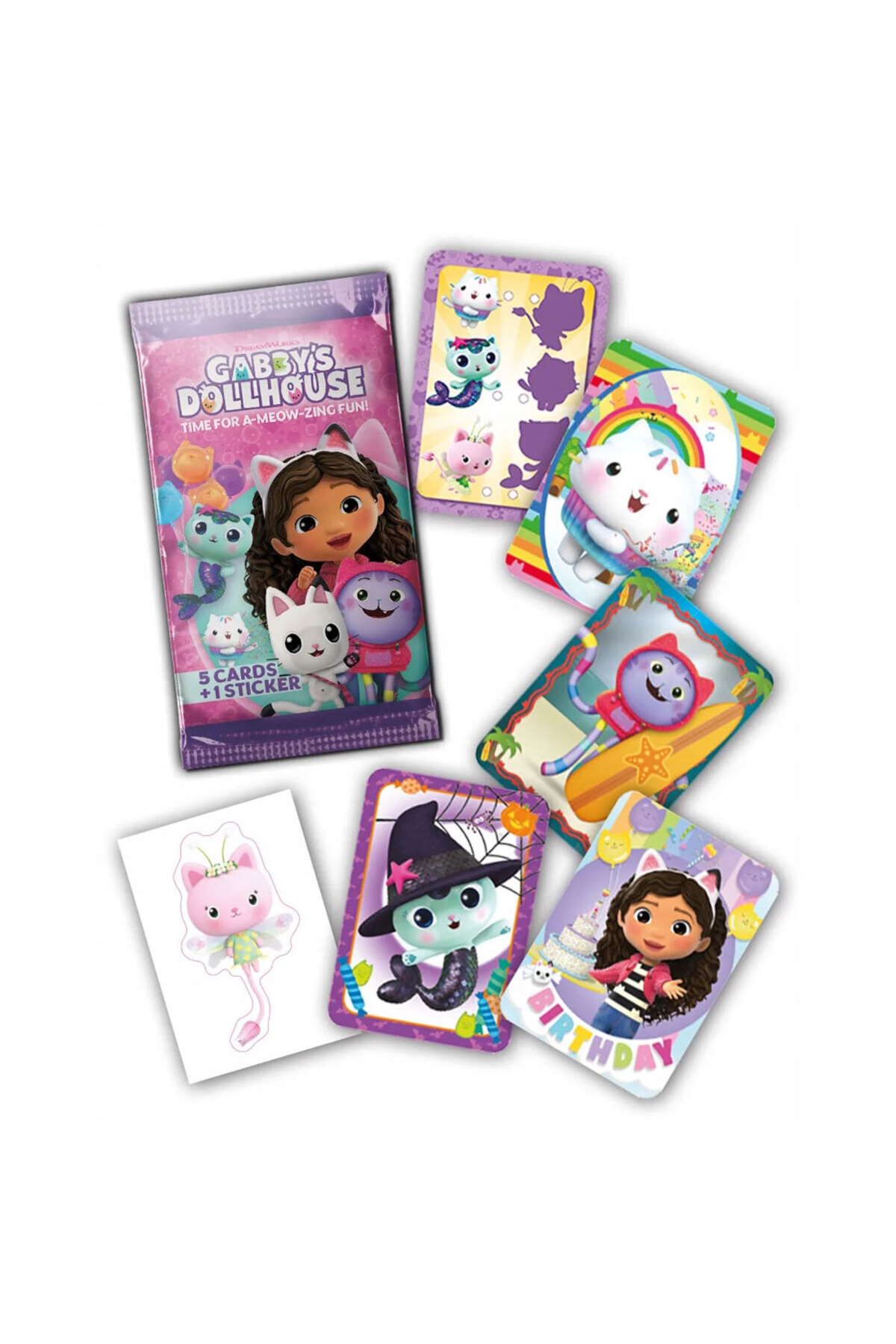 hediyecik Panini Gabby’s Dollhouse Oyun Kartları Albüm Seti (10 Kart+5 Limited Edition Kart+2 Sticker) fotoğrafı 4 (önizleme)