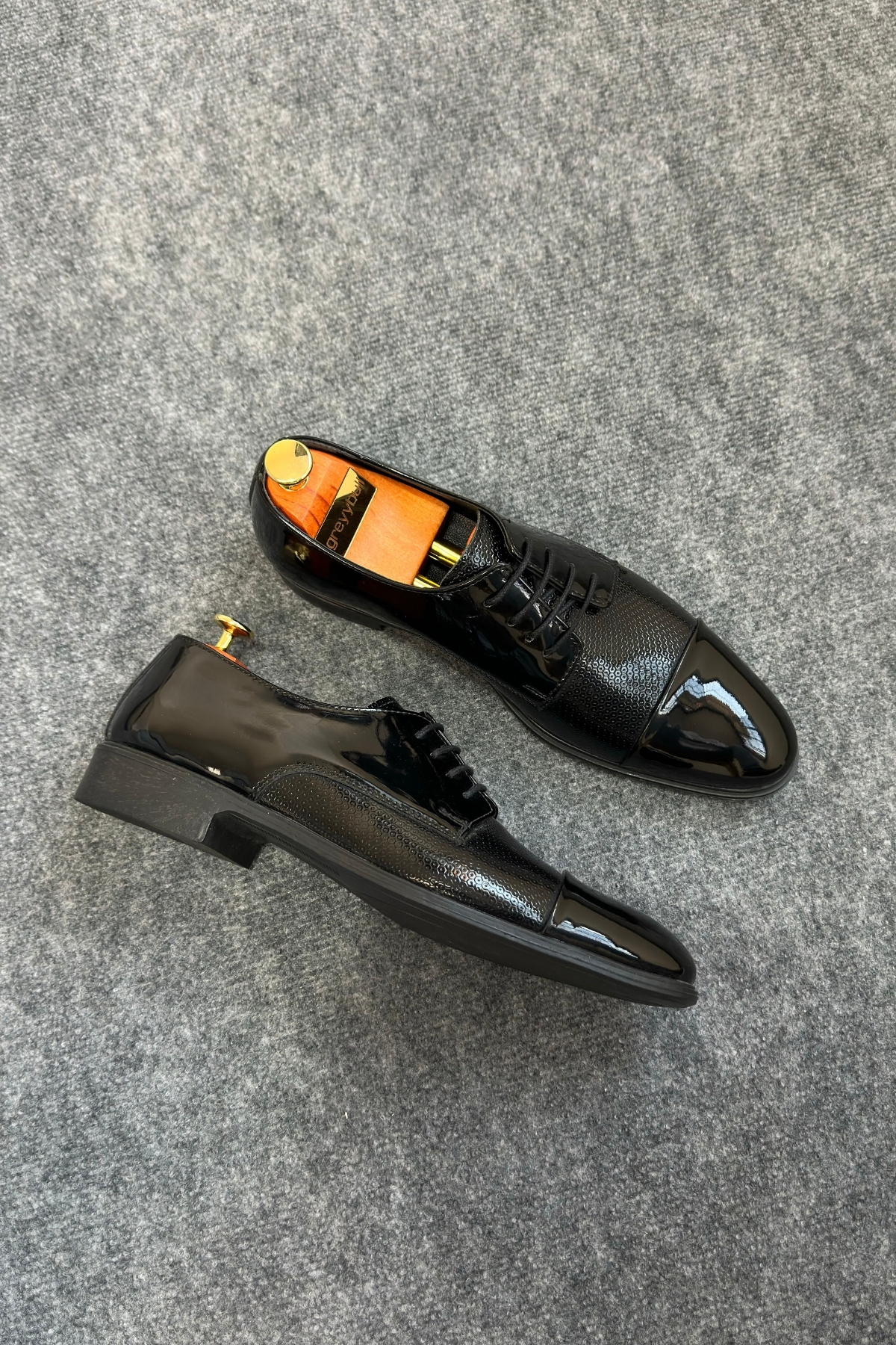 Greyybull Shoes  SİYAH RUGANKLASİK ERKEK AYAKKABI - Görsel 9