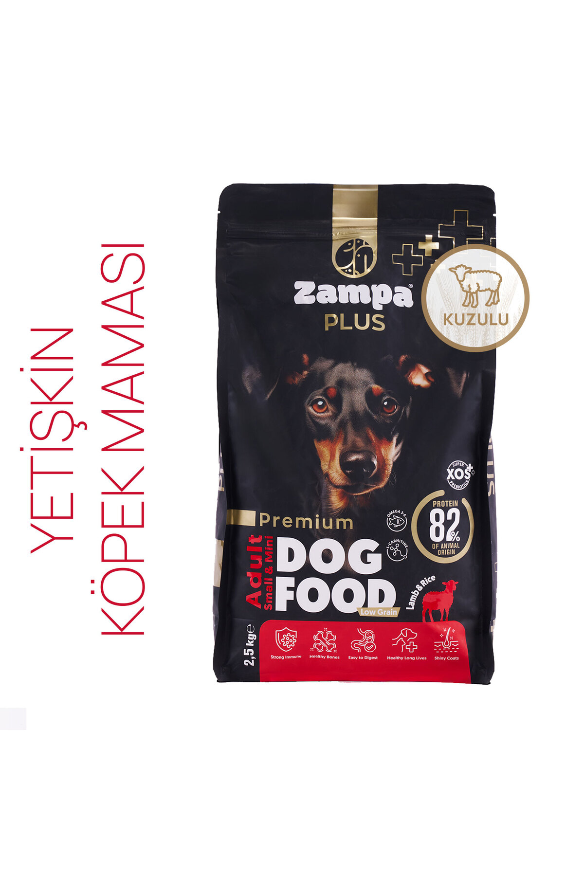 Zampa Plus Premium Kuzu Etli ve Pirinçli Yetişkin Köpek Maması 2