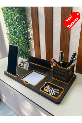 yeryüzü dizayn Ofis Masa Üstü Isimlik Kalemlik Seti Ofis Aksesuarı Işyeri Hed...