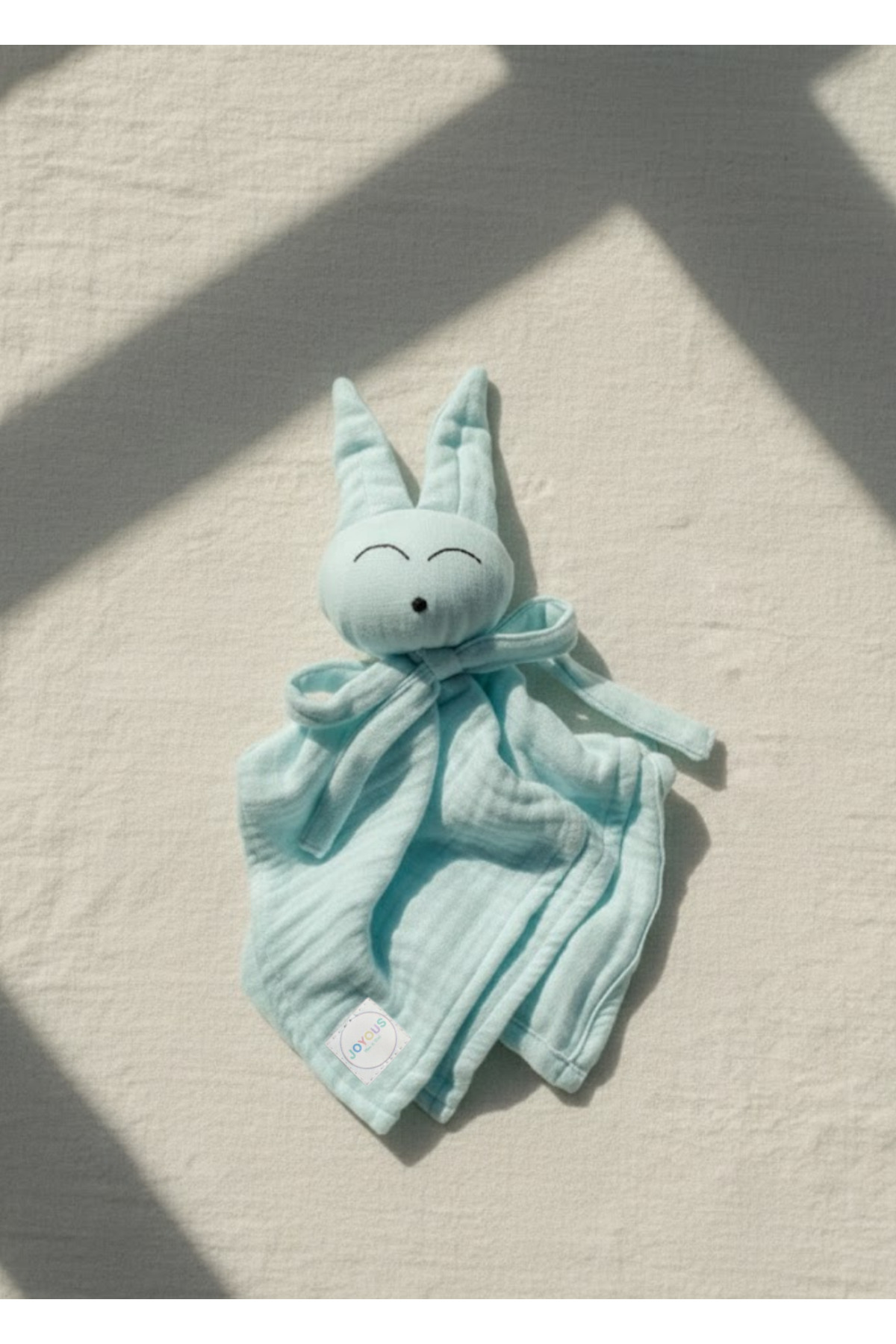 Joyous Mom Kids Hoş Geldin Bebek Seti 3'lü %100 Pamuk Müslin Set Diş Kaşıyıcı Emzik Askısı Uyku Arkadaşı Yenidoğan fotoğrafı 2 (önizleme)