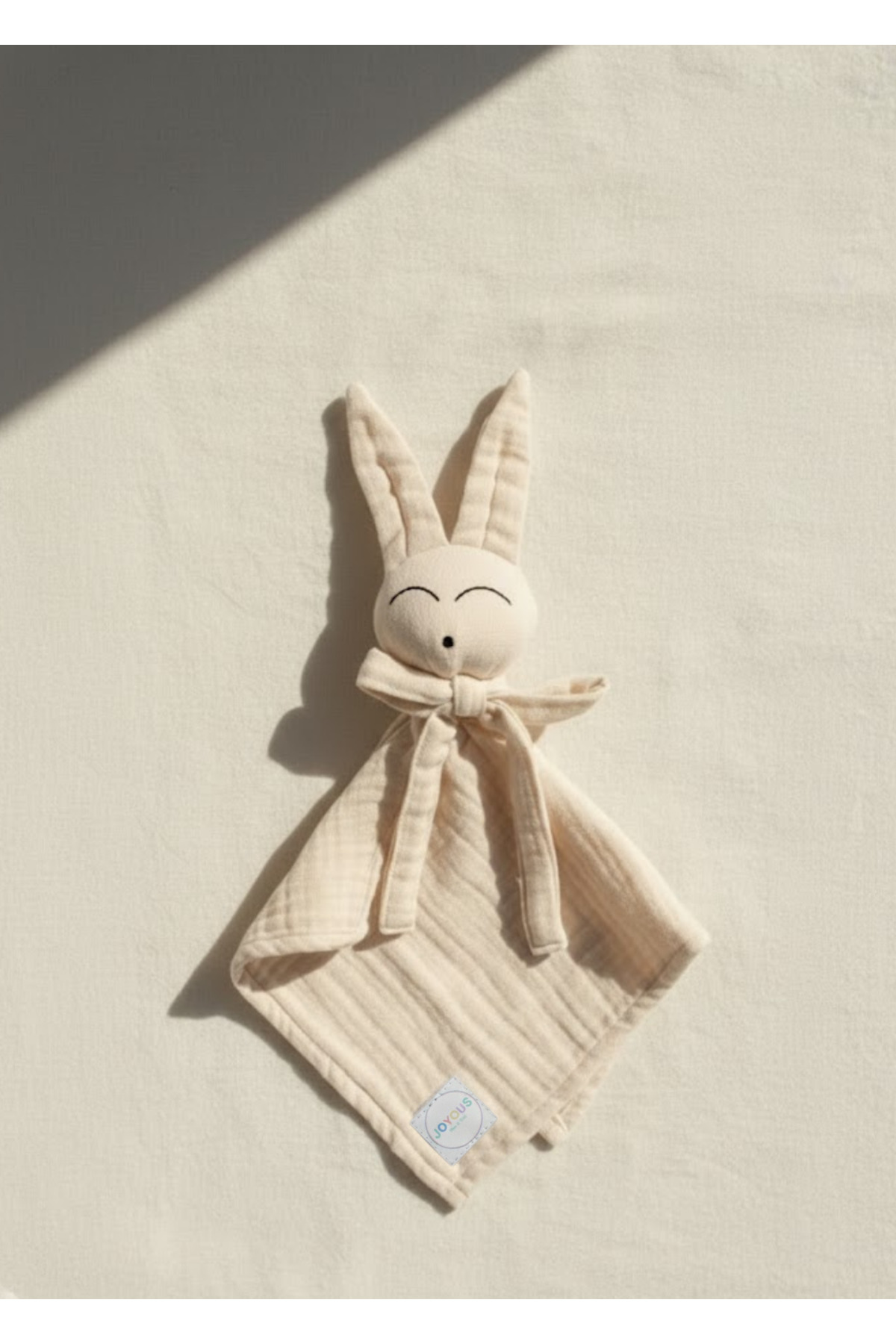 Joyous Mom Kids Hoş Geldin Bebek Seti 3'lü %100 Pamuk Müslin Set Diş Kaşıyıcı Emzik Askısı Uyku Arkadaşı Yenidoğan fotoğrafı 2 (önizleme)