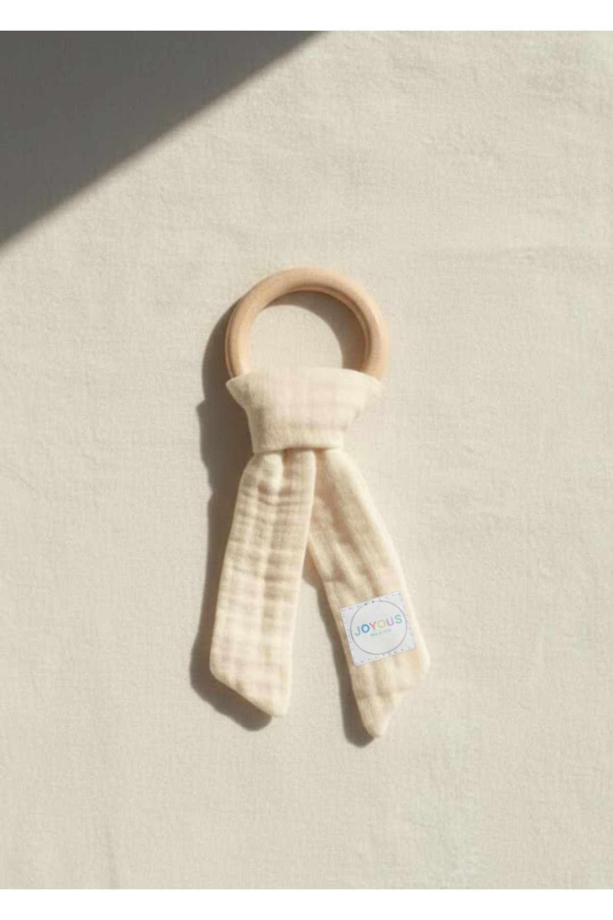 Joyous Mom Kids Hoş Geldin Bebek Seti 3'lü %100 Pamuk Müslin Set Diş Kaşıyıcı Emzik Askısı Uyku Arkadaşı Yenidoğan fotoğrafı 3 (önizleme)