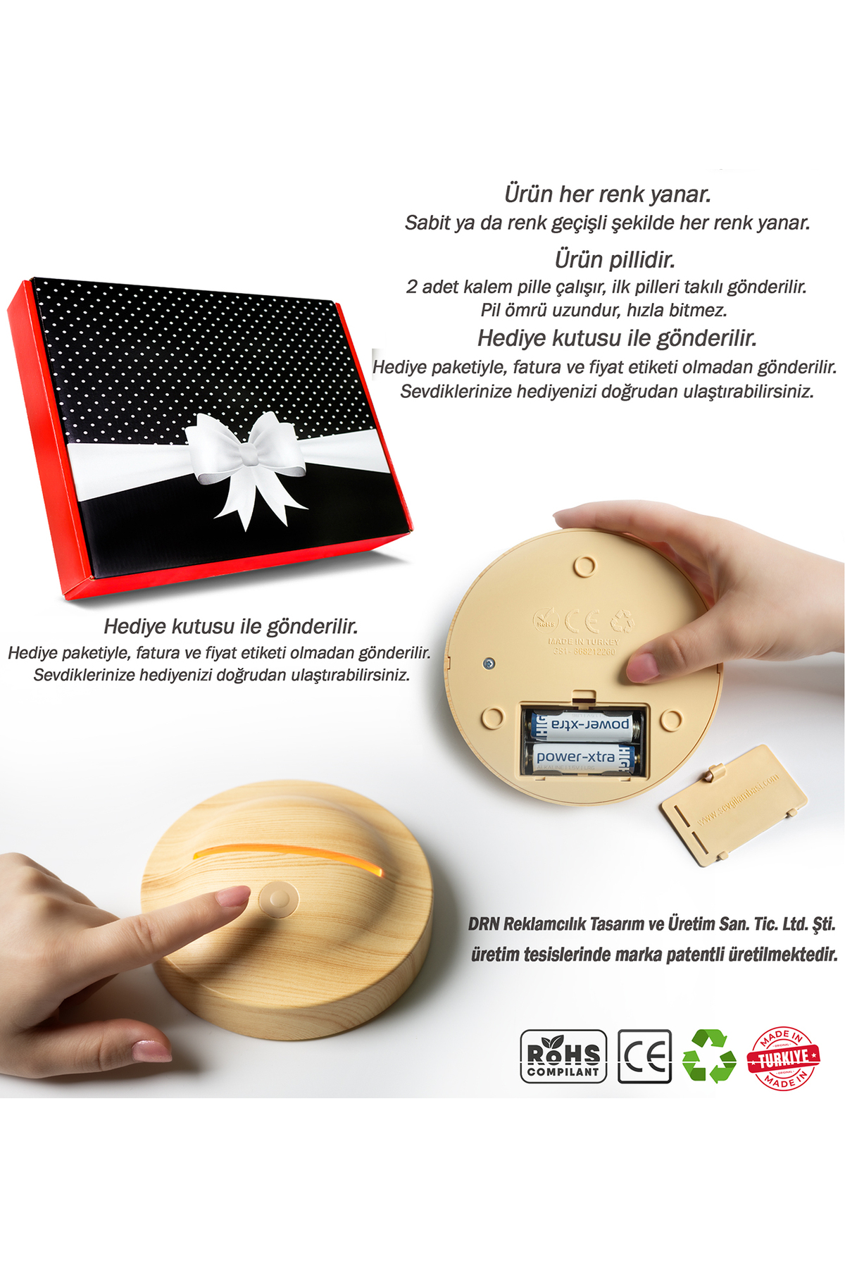 SEVGİLAMBASI Safari Temalı Bebek Odası Lambası Safari Çocuk Doğum Günü Konseptli Hediye, Orman Hayvanlı Lambası fotoğrafı 7 (önizleme)