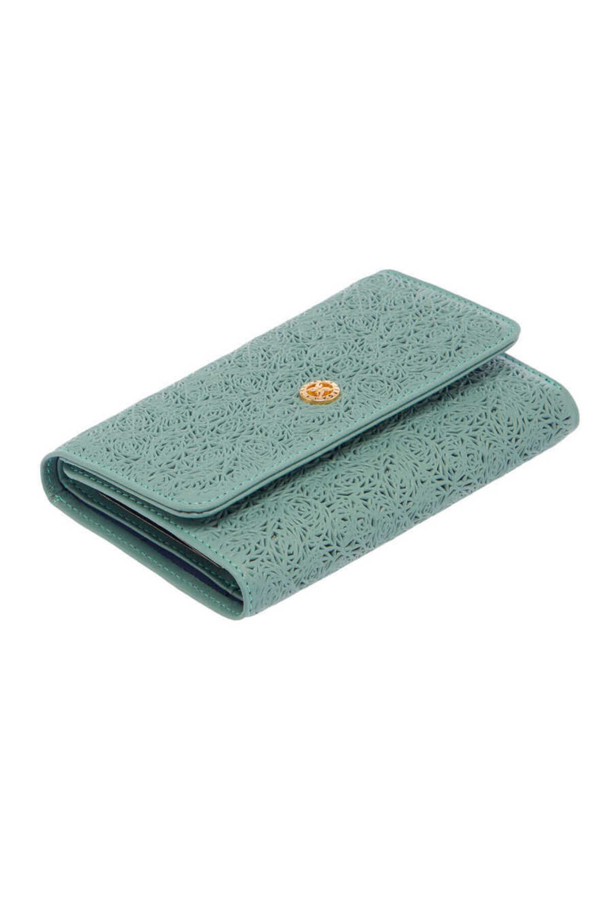 Blue Genuine Leather Women Wallet-S1CB00005788-T0P