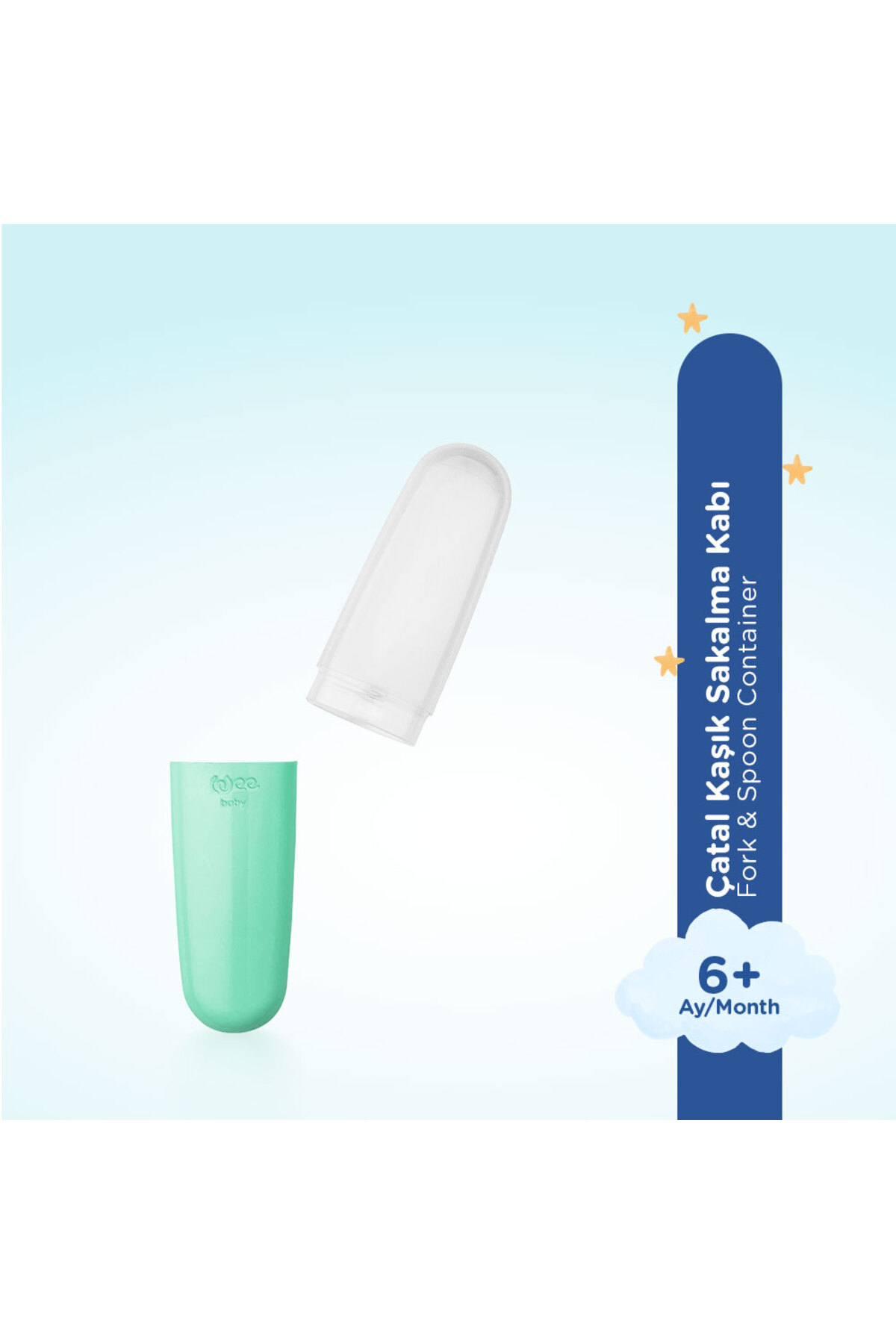 Wee Baby Çatal Kaşık Saklama Kabı - YEŞİL fotoğrafı 2 (önizleme)