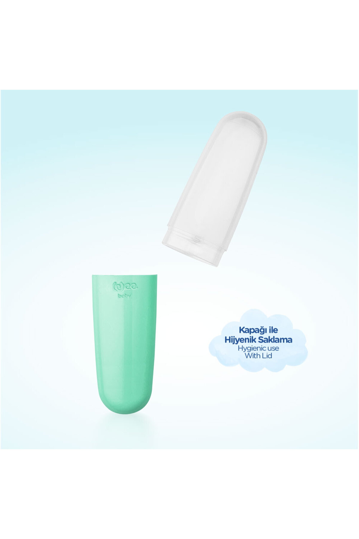 Wee Baby Çatal Kaşık Saklama Kabı - YEŞİL fotoğrafı 3 (önizleme)