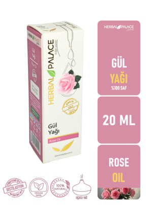 Herbal Palace Gül Cilt Bakım Yağı Esansiyel 20 ml & (Rose Oil)