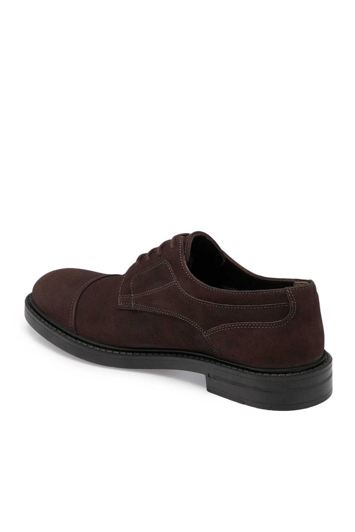Tergan  Kahverengi Hakiki Nubuk Deri Erkek Klasik Ayakkabı - E24S1AY56986-A39 - Görsel 2