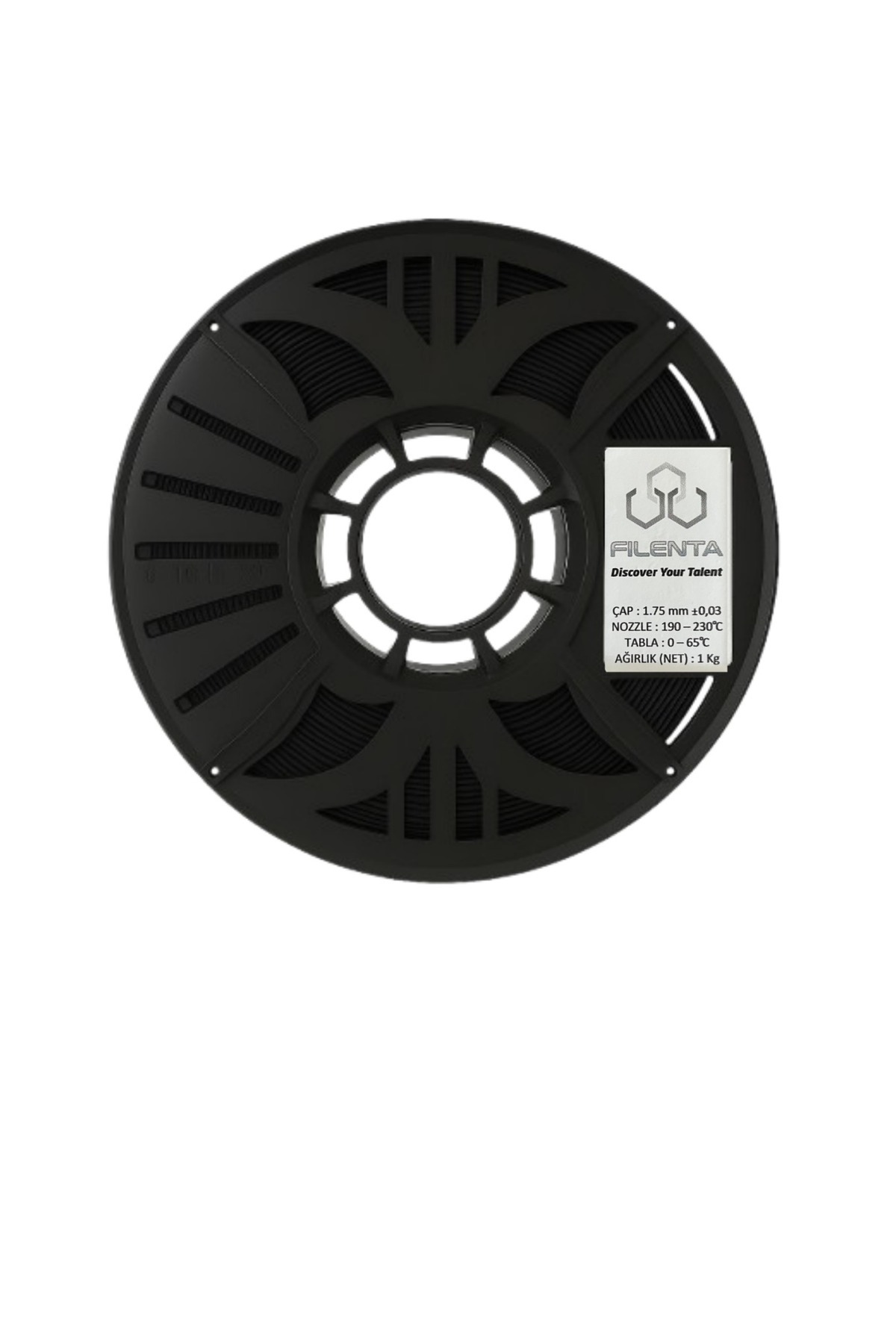 Filenta Hyper ABS Siyah Filament 1.75mm - 1Kg