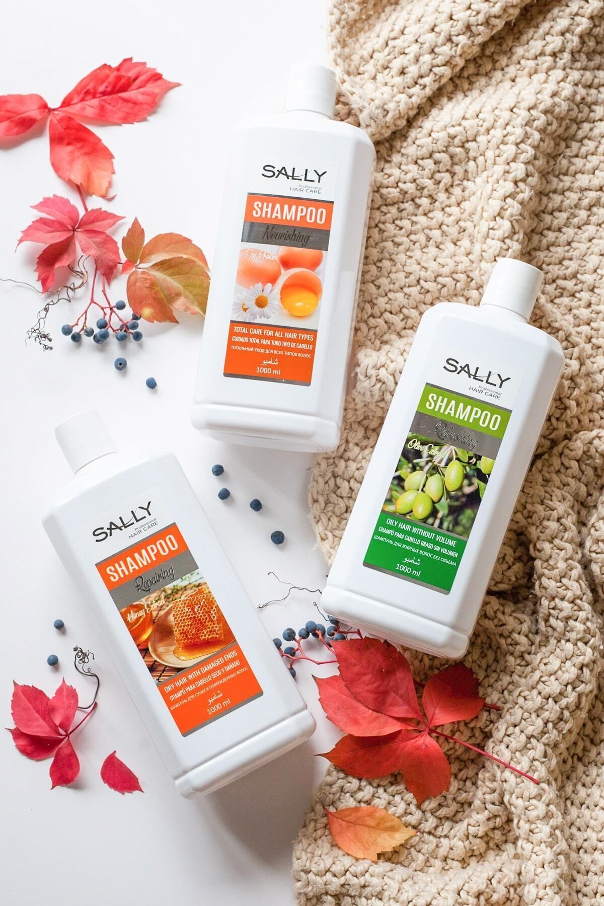 Sally Yumurta Protein Özlü Besleyici Şampuan - Tüm Saç Tipleri 1