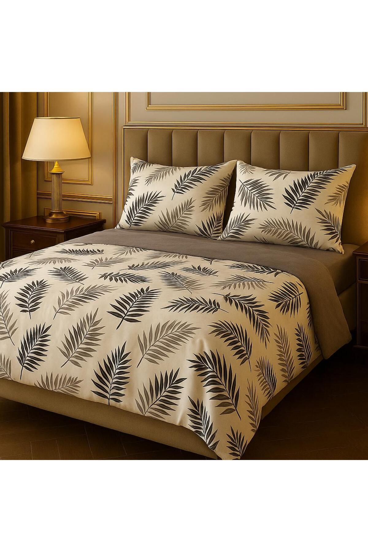 uykulife home collection UYKULİFE FEHÉR TOLL MINTÁS PÁROS ÁGYKÜZDEMEZŐ SZETT