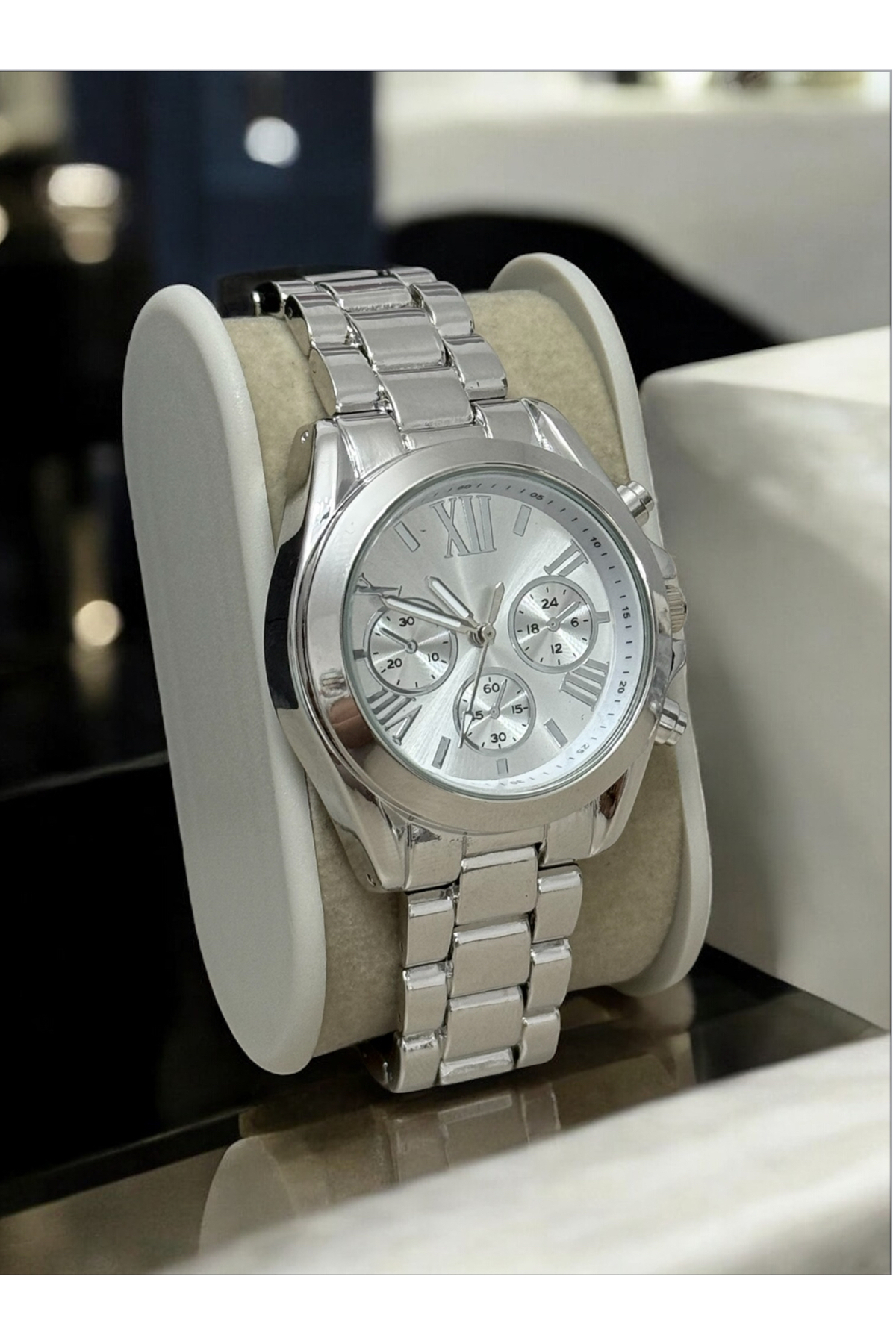 Spectrum  Metal Çelik Full Gümüş Renk Kadın Kol Saati - Görsel 2