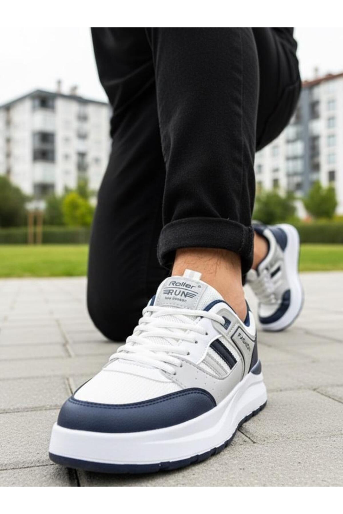 Roller Erkek Anorak Fuspetli Spor Ayakkabı - Laci Beyaz görsel 7