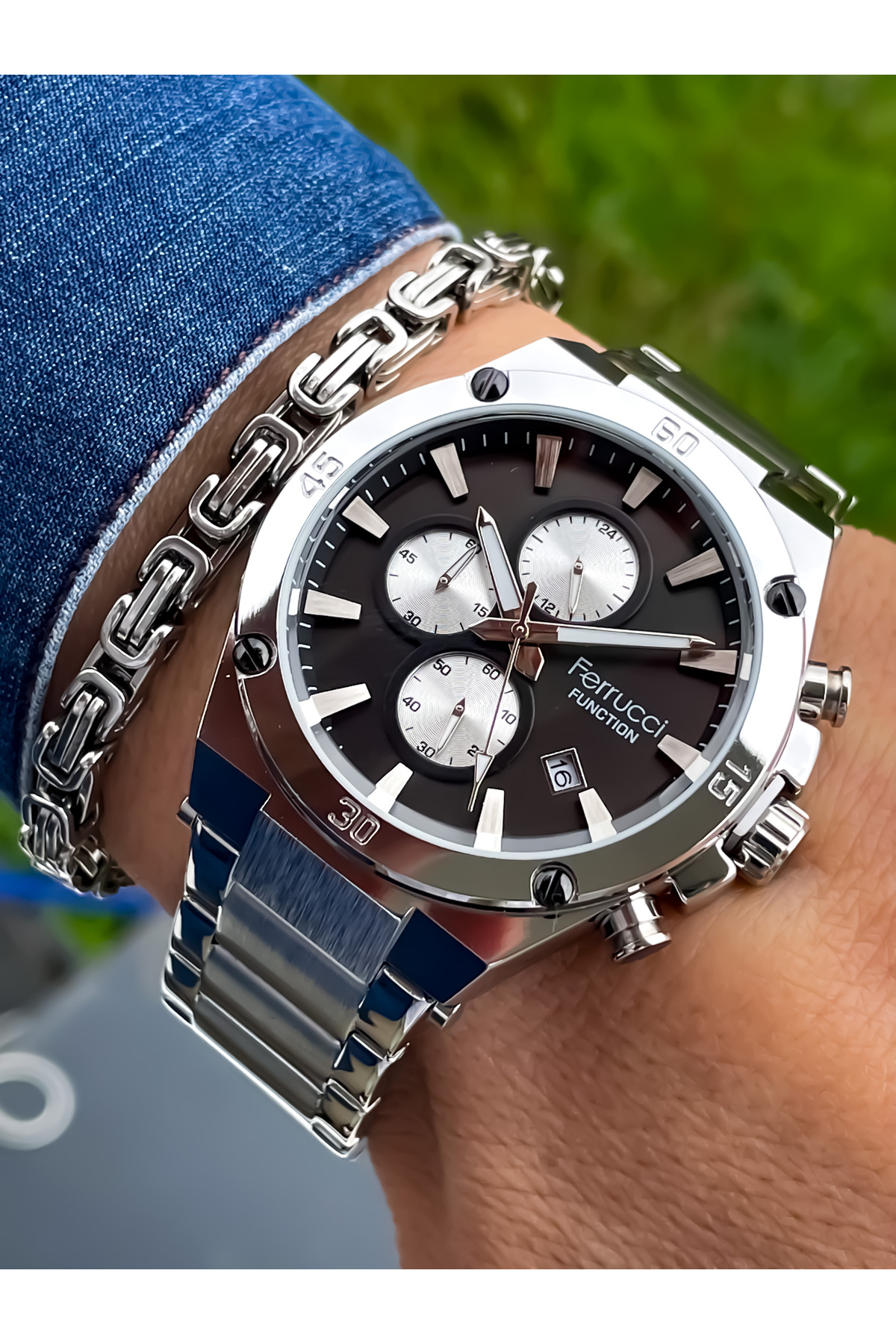 ساعت مچی مردانه اصل استیل، مدل فصلی جدید، بند آببندیشده، هدیه