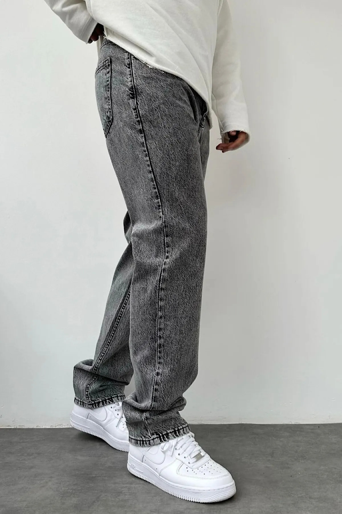 Neva Shop Neva Store Erkek Füme Baggy Jean görsel 2