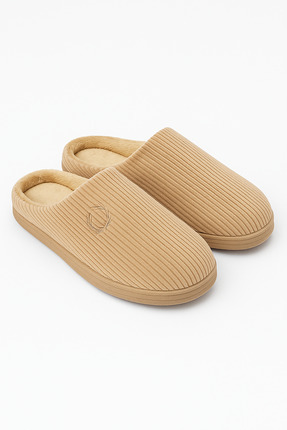 Shoebuo Erkek Fitilli Kışlık Yumuşak Kadife İçi Kürklü Ev Terliği Damat Çeyiz...