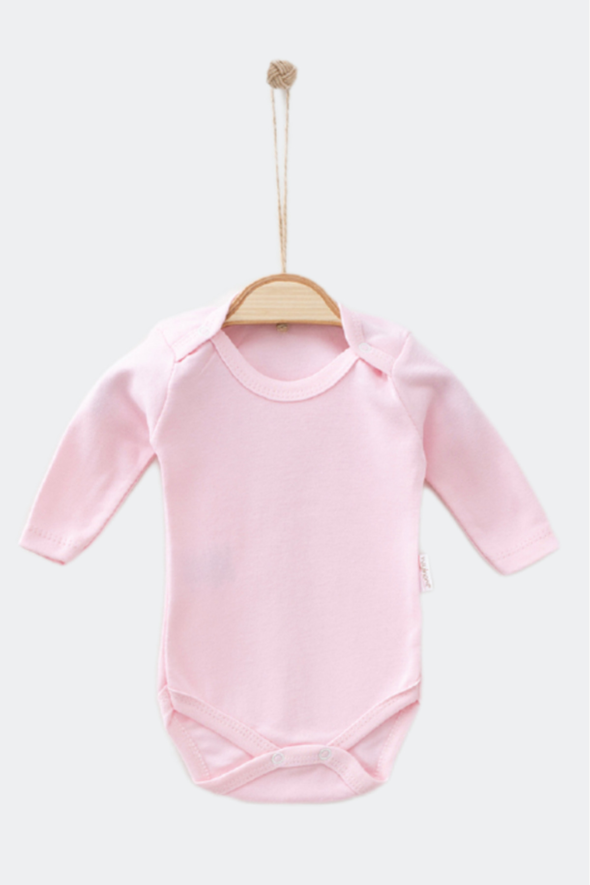 Bamoola %100 Organik Pamuklu Düz Kız 3'lü Atlet Body Zıbın - Uzun Kollu - Çıtçıtlı (Pembe - Gri - Beyaz) fotoğrafı 2 (önizleme)