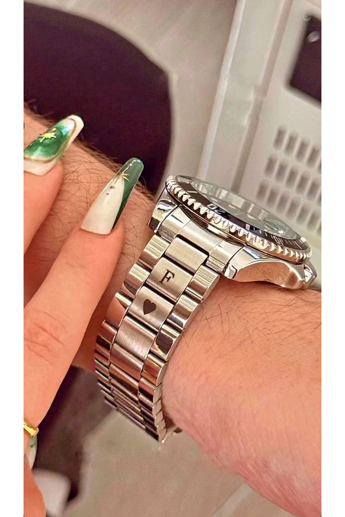 TAŞ DEVRİ HEDİYELİK  İsimli Kol Saati Siyah Ekran Çelik Kordon Erkek Kol Saat - Görsel 5