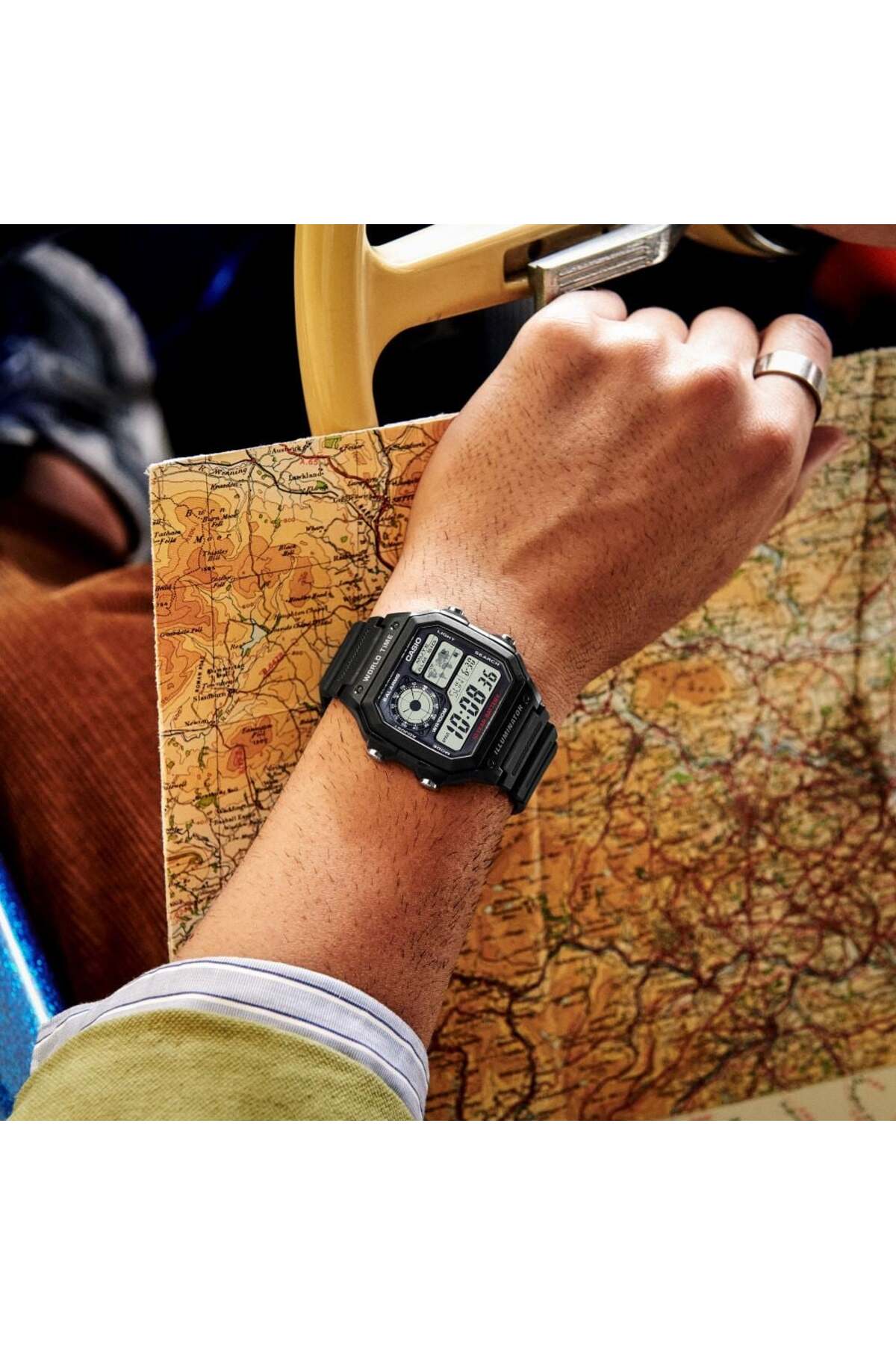 Casio Ae-1200wh-1bvdf Erkek Dijital Kol Saati görsel 3