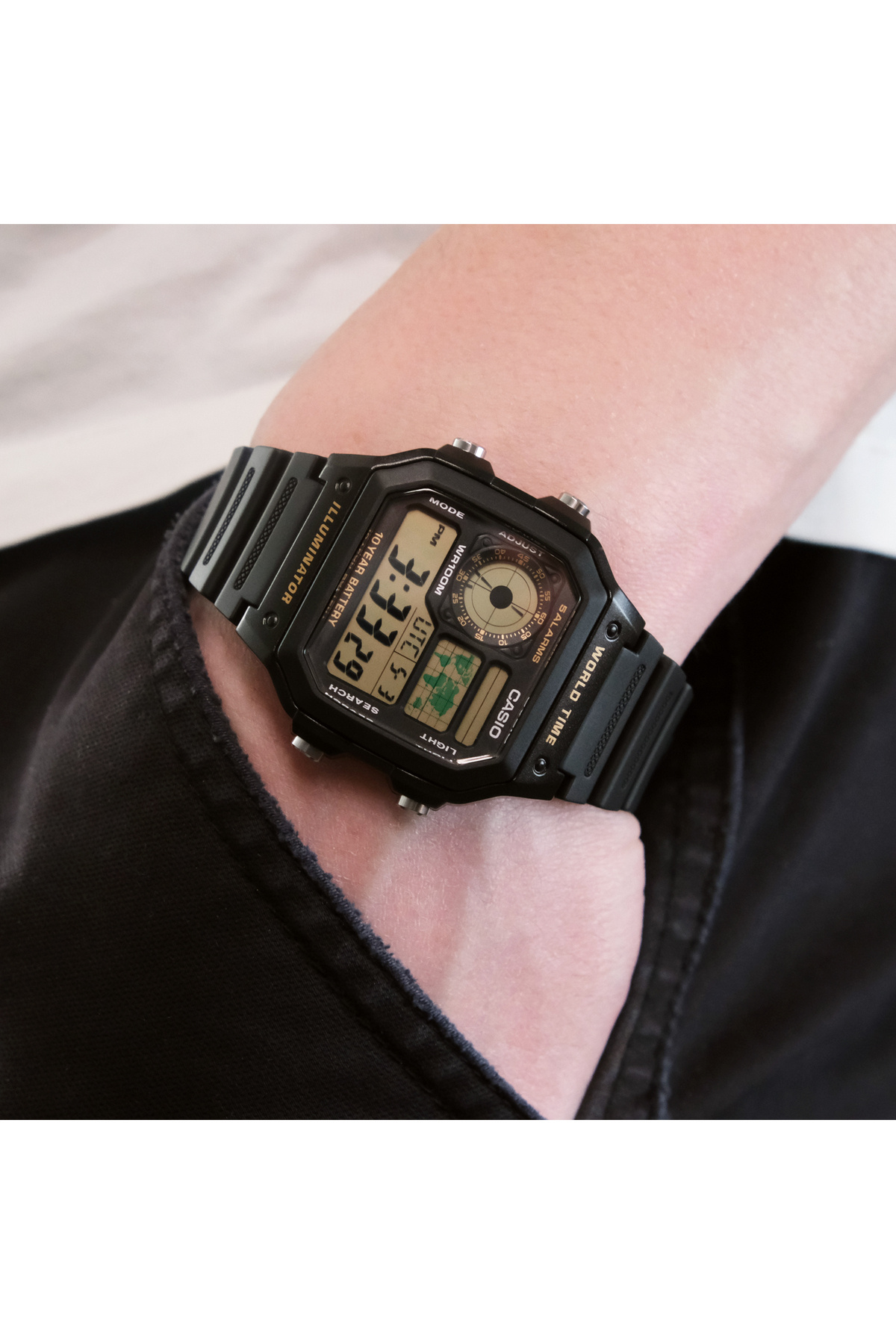 Casio Ae-1200wh-1bvdf Erkek Dijital Kol Saati görsel 5