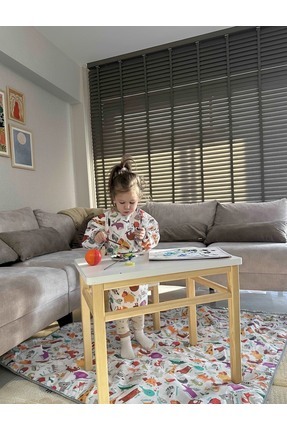 yorni Zoo, 145x210 Cm Bebek Odası, Halı Üstüne Sermek Için Sıvı Geçirmez Oyun...