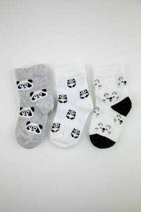 Bross 3lü Bear Cute Erkek Bebek Soket Çorap