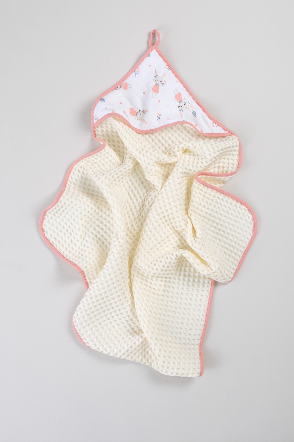 Bondberro Waffle Kumaş %100 Pamuk Bebek ve Çocuk Bornoz Havlu fotoğrafı 2 (önizleme)